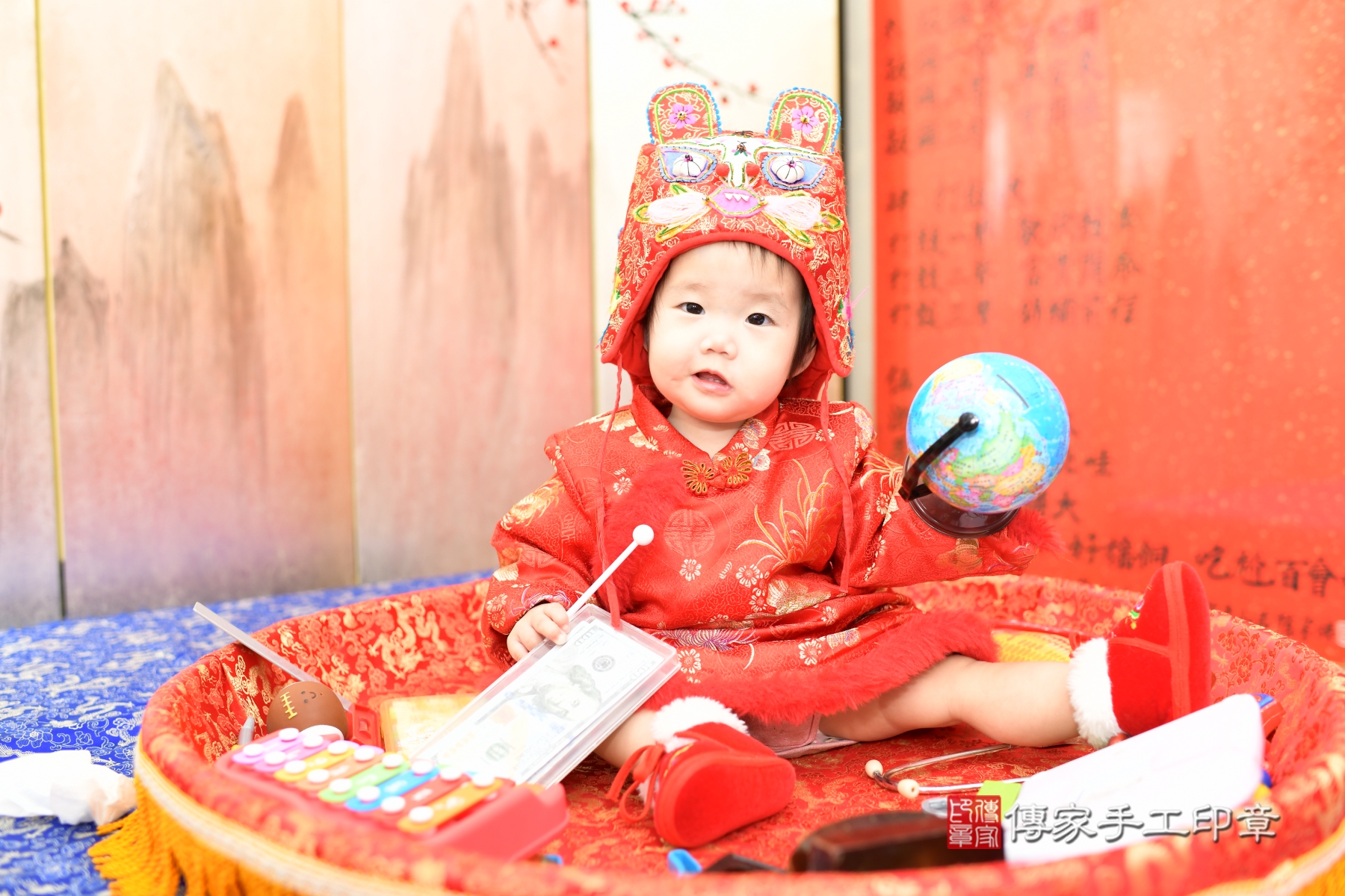 2026-01-14小凌寶貝抓周，小孩古裝禮服照。地點：傳家「新北店」古禮會場照片集