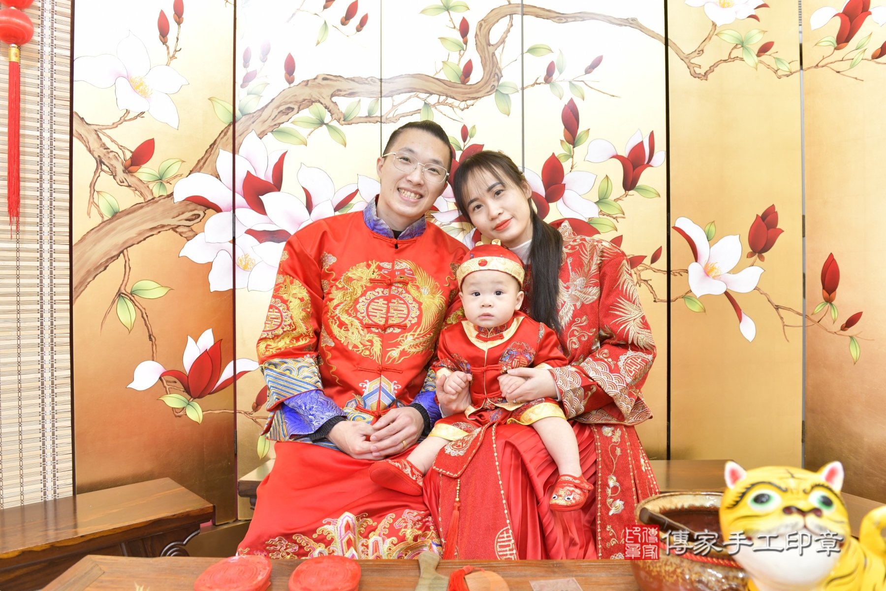 2026-01-26小奕寶貝抓周，成人與小孩古裝禮服照。地點：傳家「新竹店」古禮會場照片集