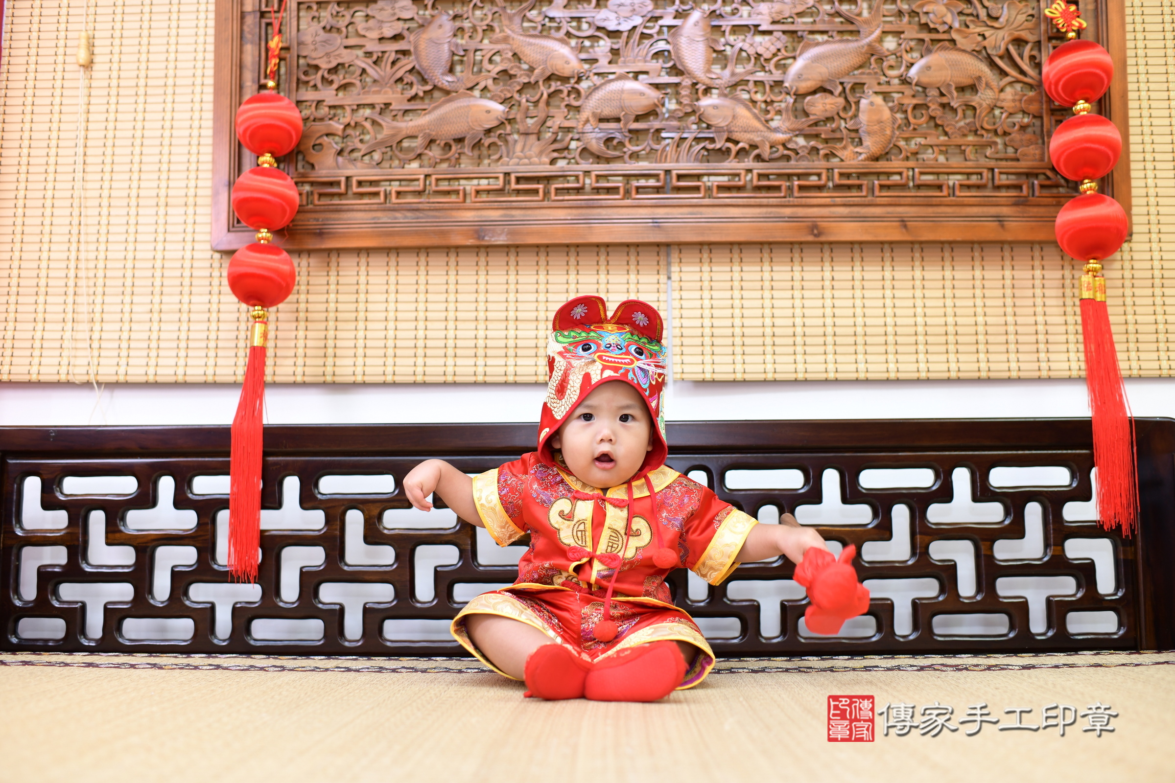 2025-09-20翔翔寶寶抓周，小孩古裝禮服照。地點：傳家「台南店」古禮會場照片集