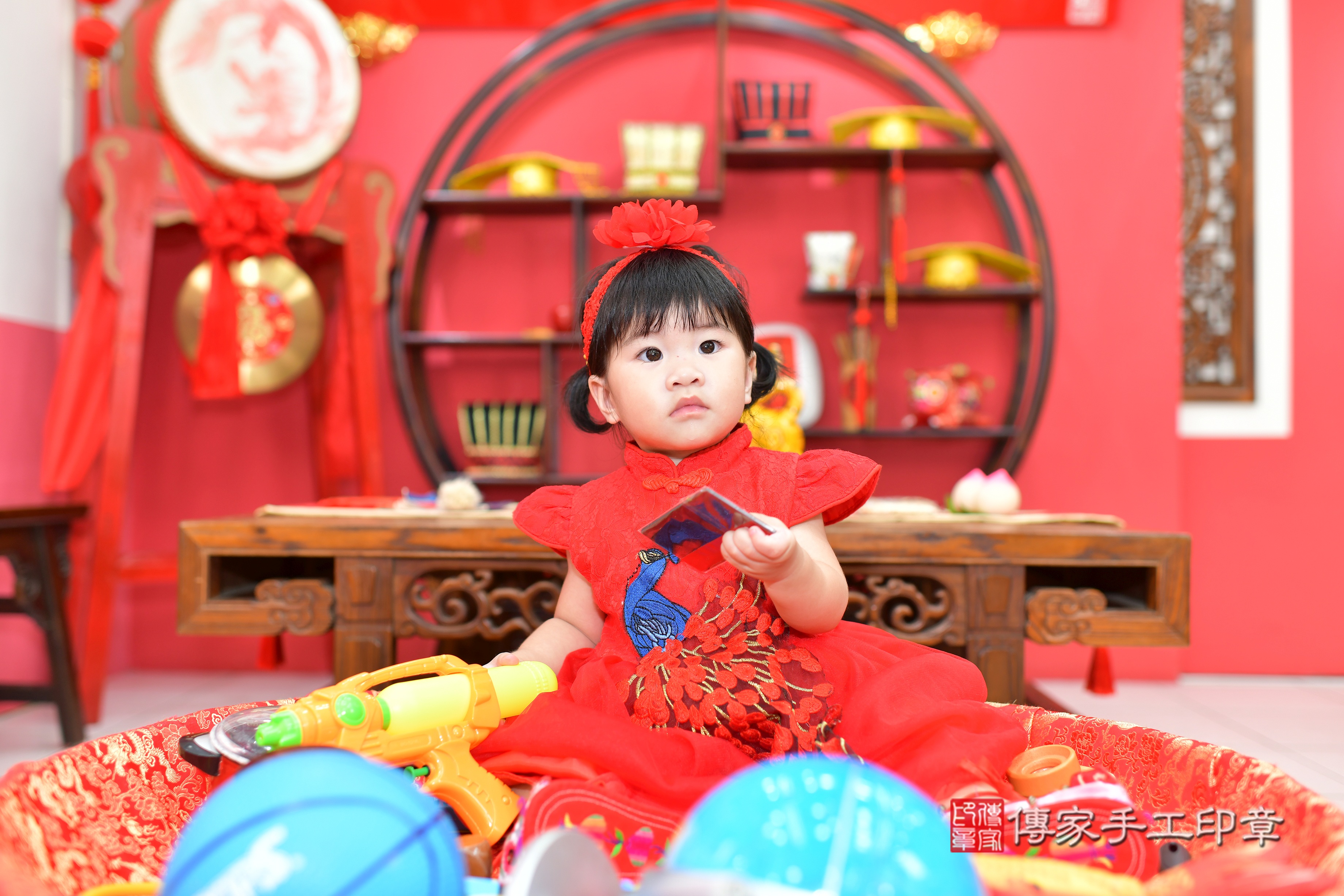 2023-10-16廖寶寶抓周,小孩古裝禮服照。地點:傳家「台中門市店」古禮會場照片集