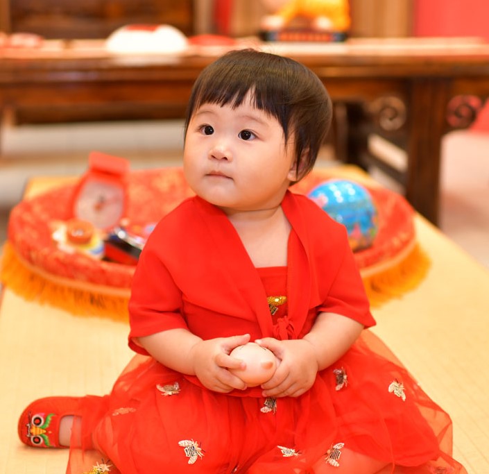 2021-07-31詹寶寶，小孩禮服(女)中式古裝禮服禮照照片集