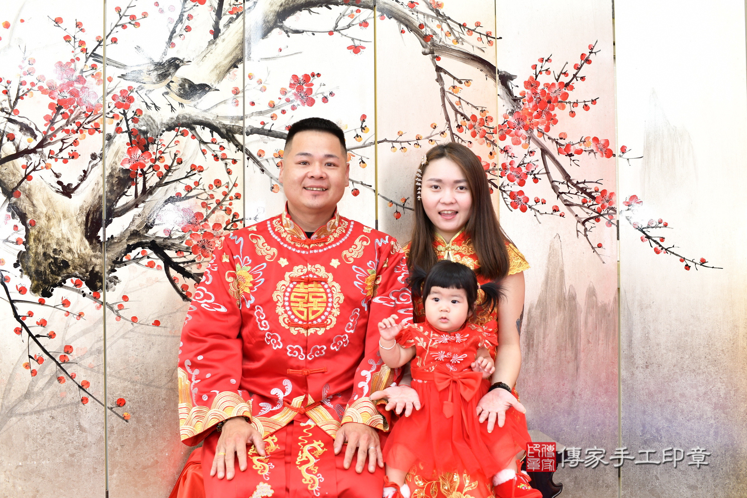 2025-07-05瑄瑄寶寶抓周,成人與小孩古裝禮服照。地點:傳家「新北店」古禮會場照片集