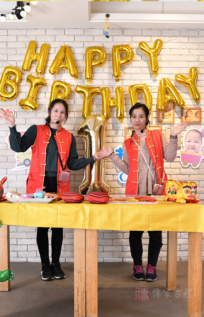 傳家到府客製佈置會場完成照，桃園哲佑寶寶到府抓周服務