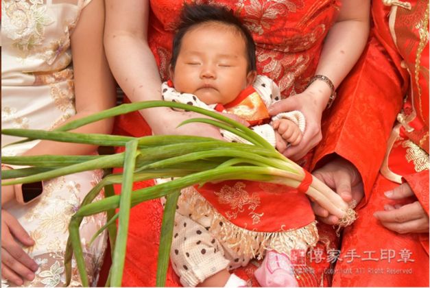 「蔥」剃胎毛祝福儀式