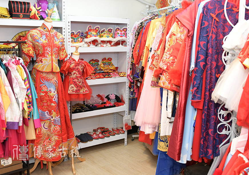 傳家台中會場場地，中式會場古裝禮服區