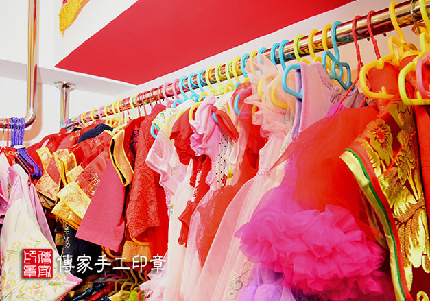 傳家台南會場，中式會場抓周區