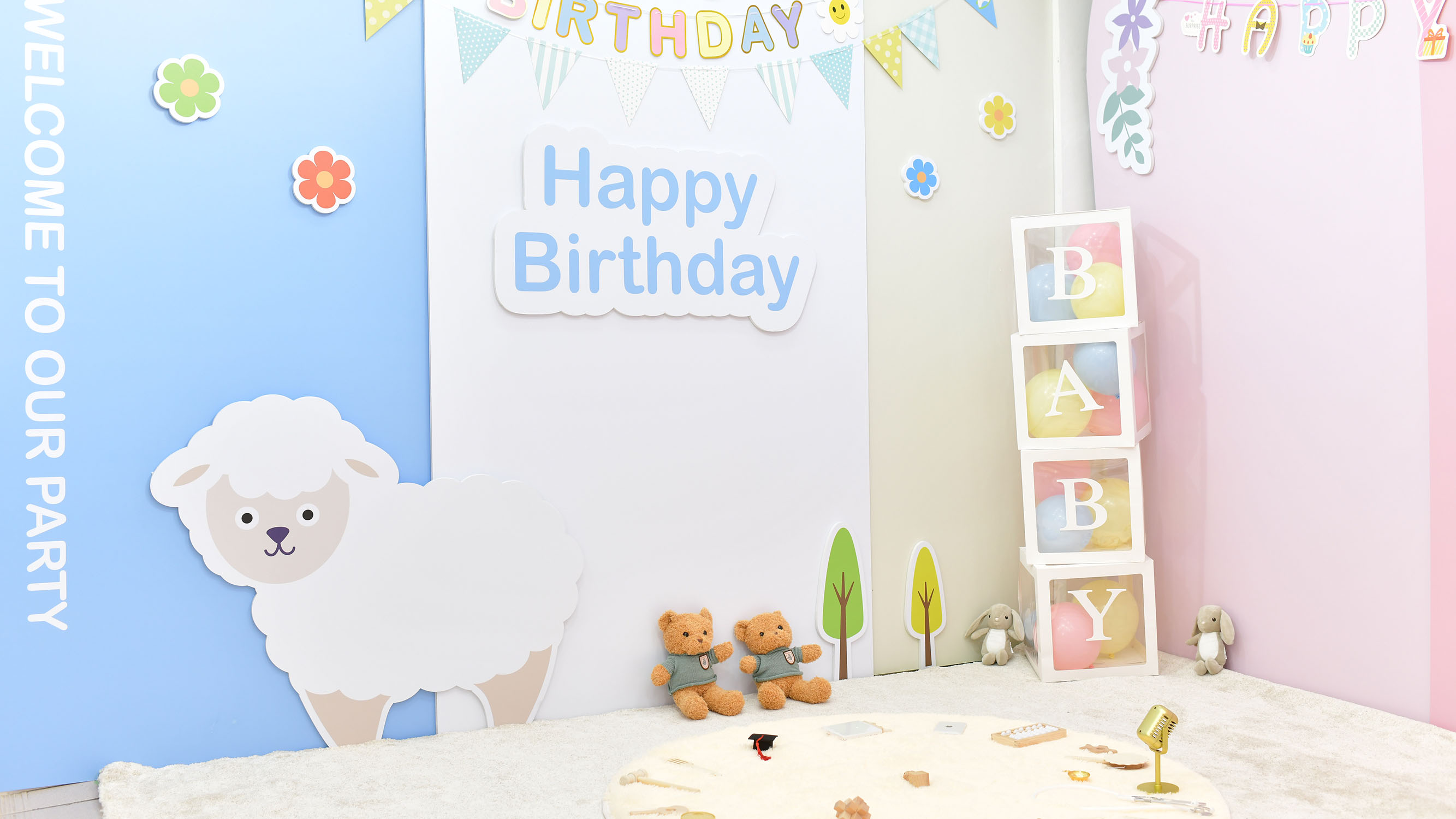 桃園會場，美式場景照