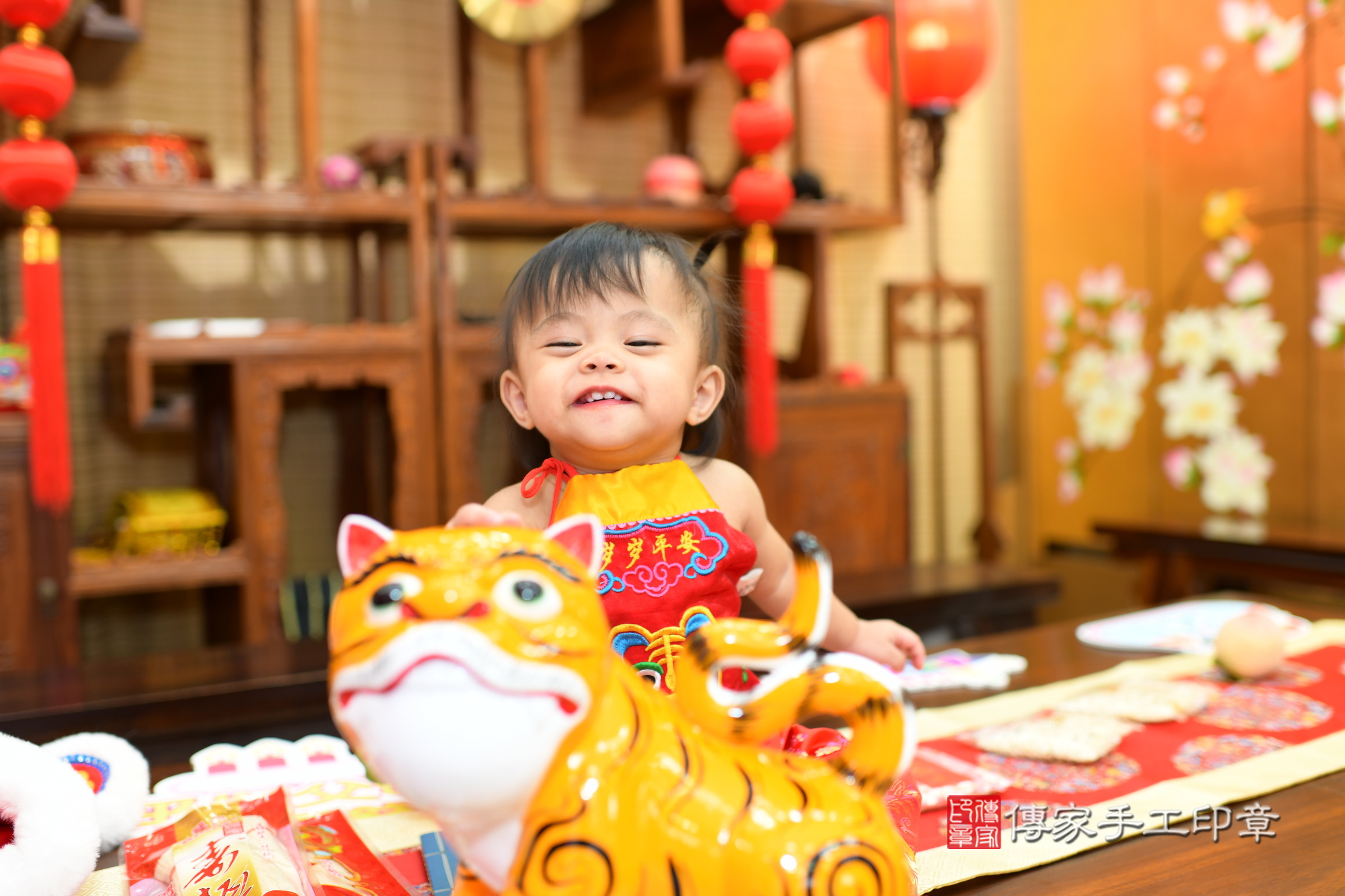 張寶寶抓周，古裝禮服(中國風)小孩照（台南店）照片1