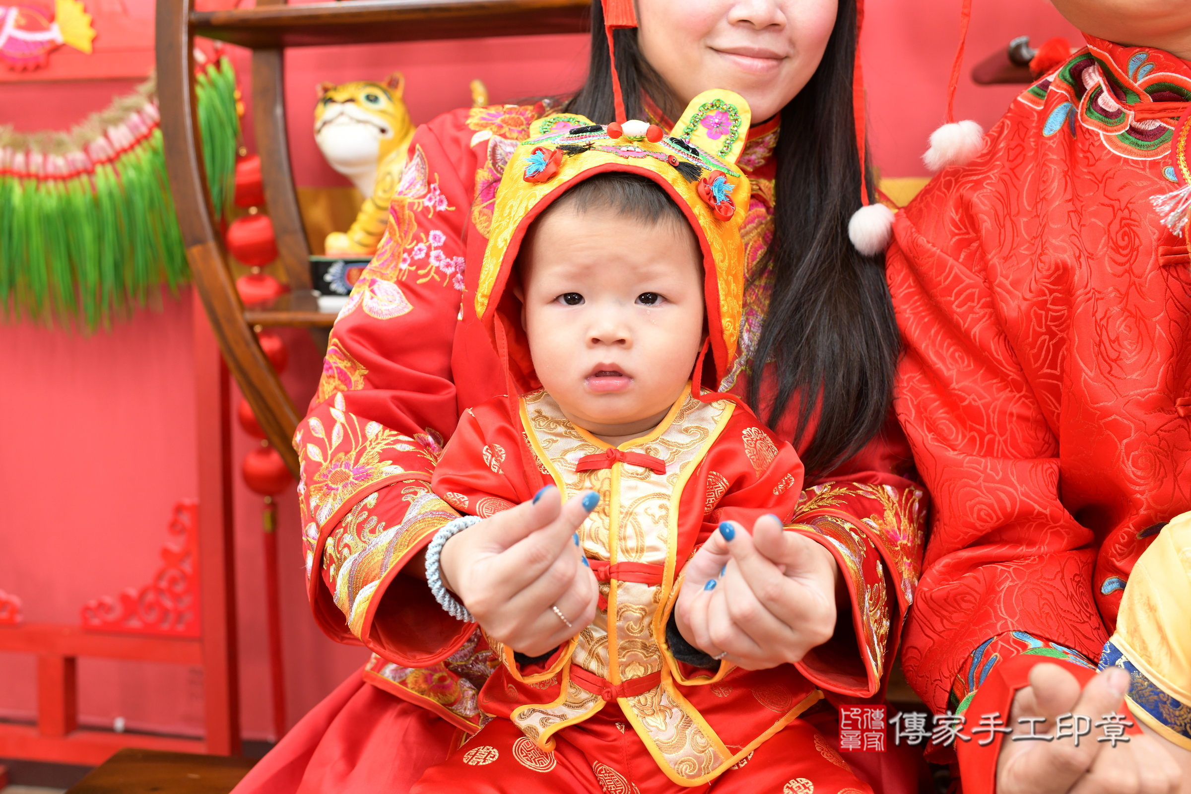 黃寶寶抓周，古裝禮服(中國風)小孩照（新北店）照片2