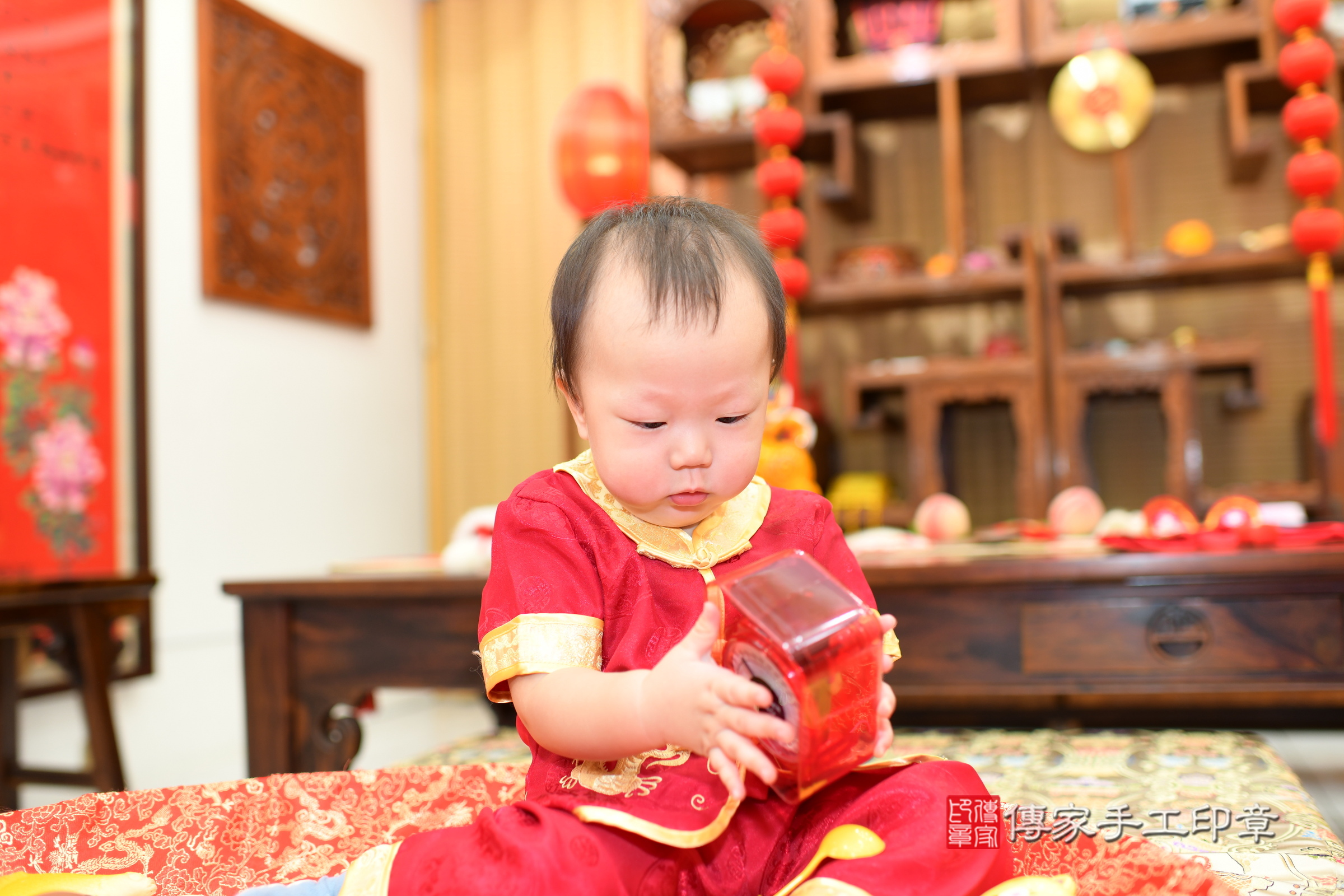 鄭寶寶抓周，古裝禮服(中國風)小孩照（台南店）照片3