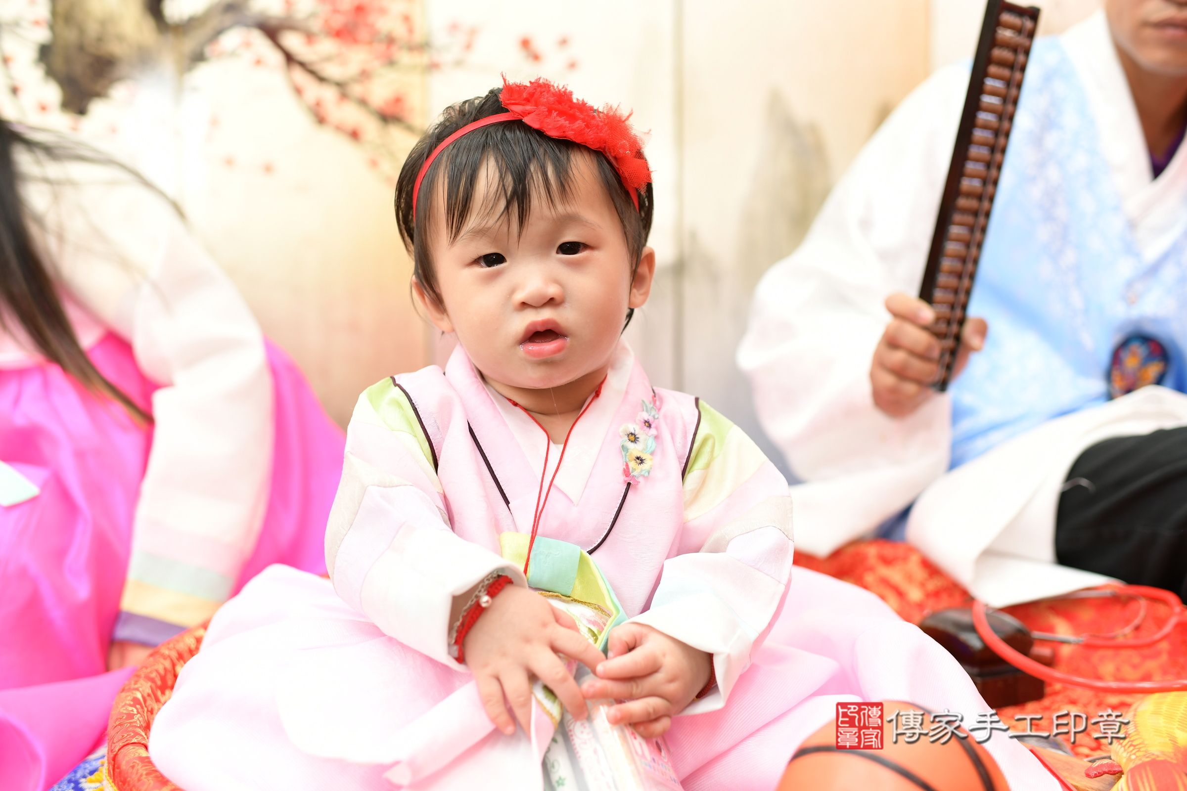 萓萓寶寶抓周，小孩古裝禮服照。地點：傳家「新北店」古禮會場，照片3