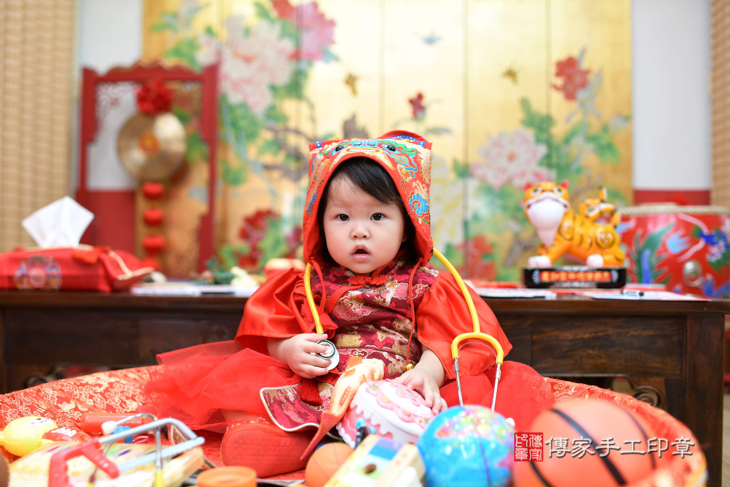 小璟寶寶抓周，小孩古裝禮服照。地點：傳家「台北店」古禮會場，照片3