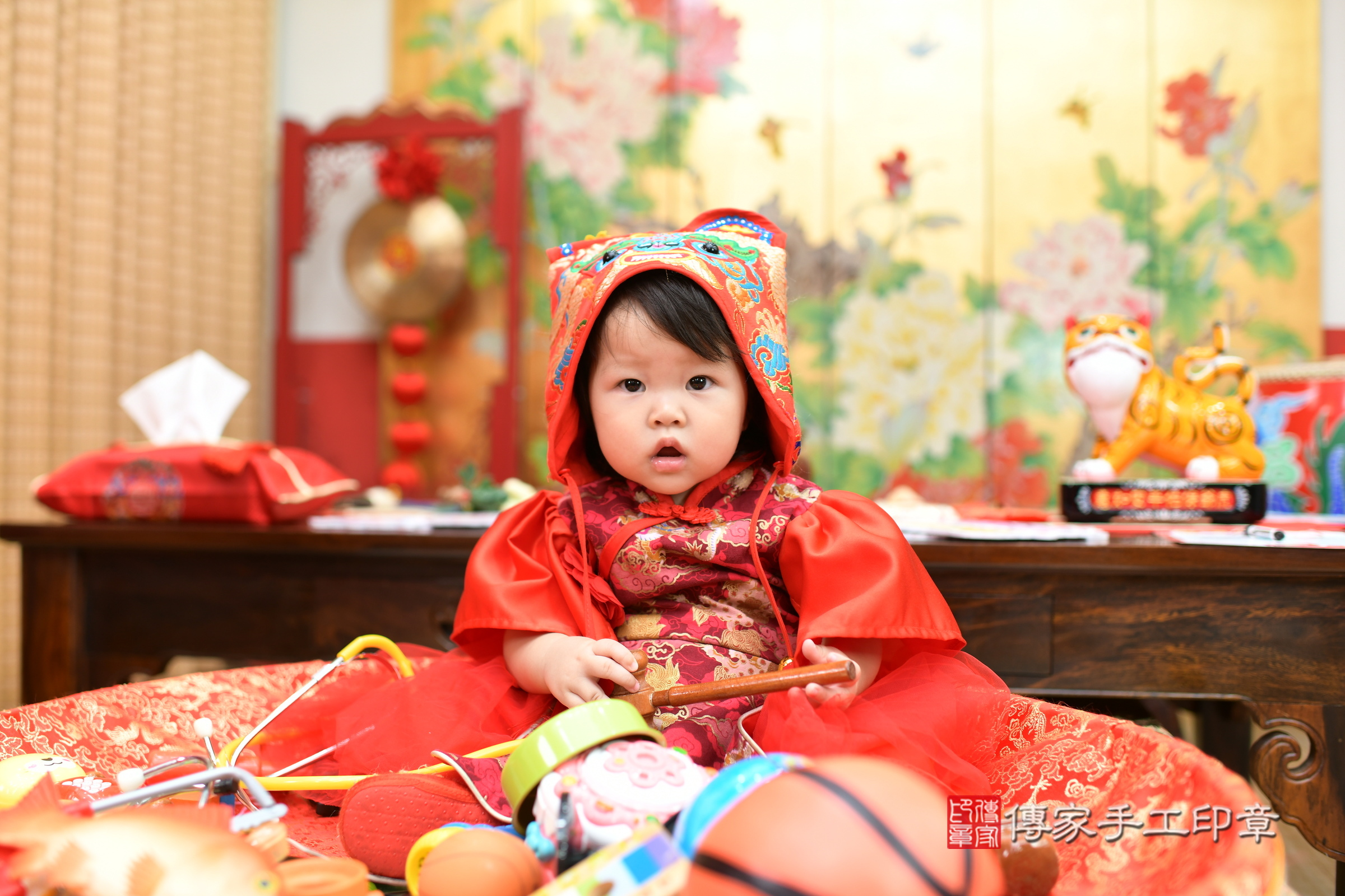 小璟寶寶抓周，小孩古裝禮服照。地點：傳家「台北店」古禮會場，照片4