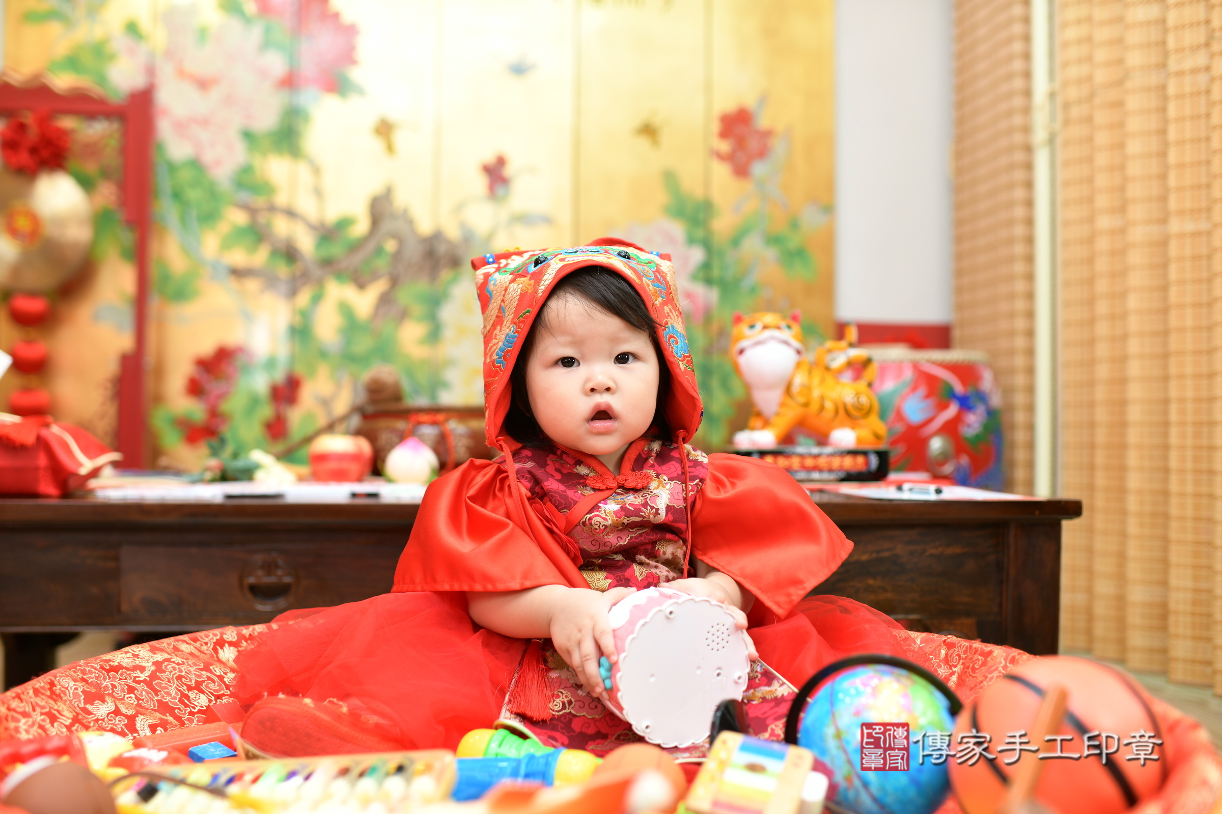 小璟寶寶抓周，小孩古裝禮服照。地點：傳家「台北店」古禮會場，照片2