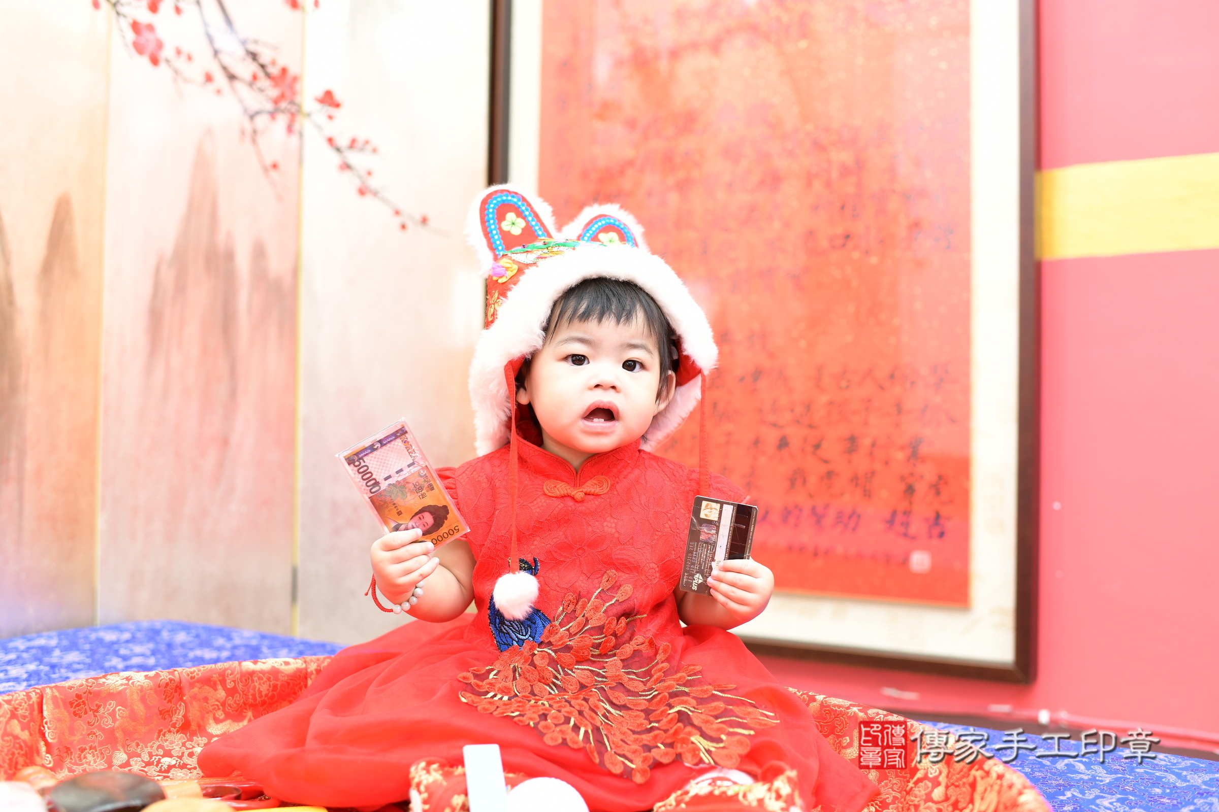 小澐寶寶抓周，小孩古裝禮服照。地點：傳家「新北店」古禮會場，照片3