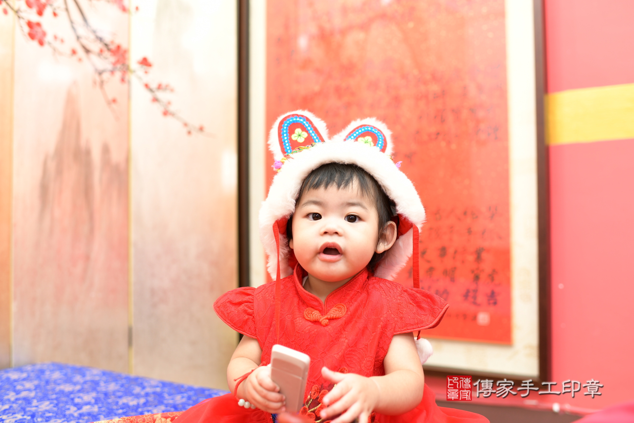小澐寶寶抓周，小孩古裝禮服照。地點：傳家「新北店」古禮會場，照片2