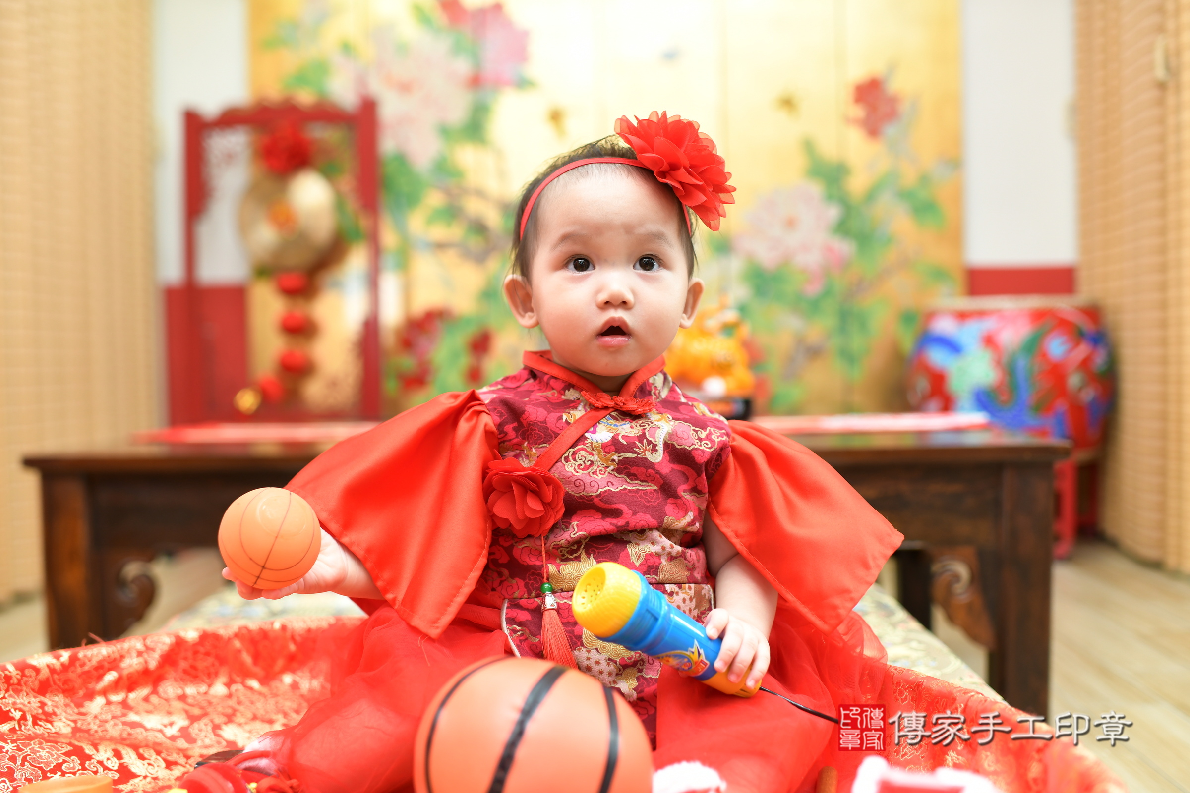 姝姝寶寶抓周，小孩古裝禮服照。地點：傳家「新北店」古禮會場，照片4