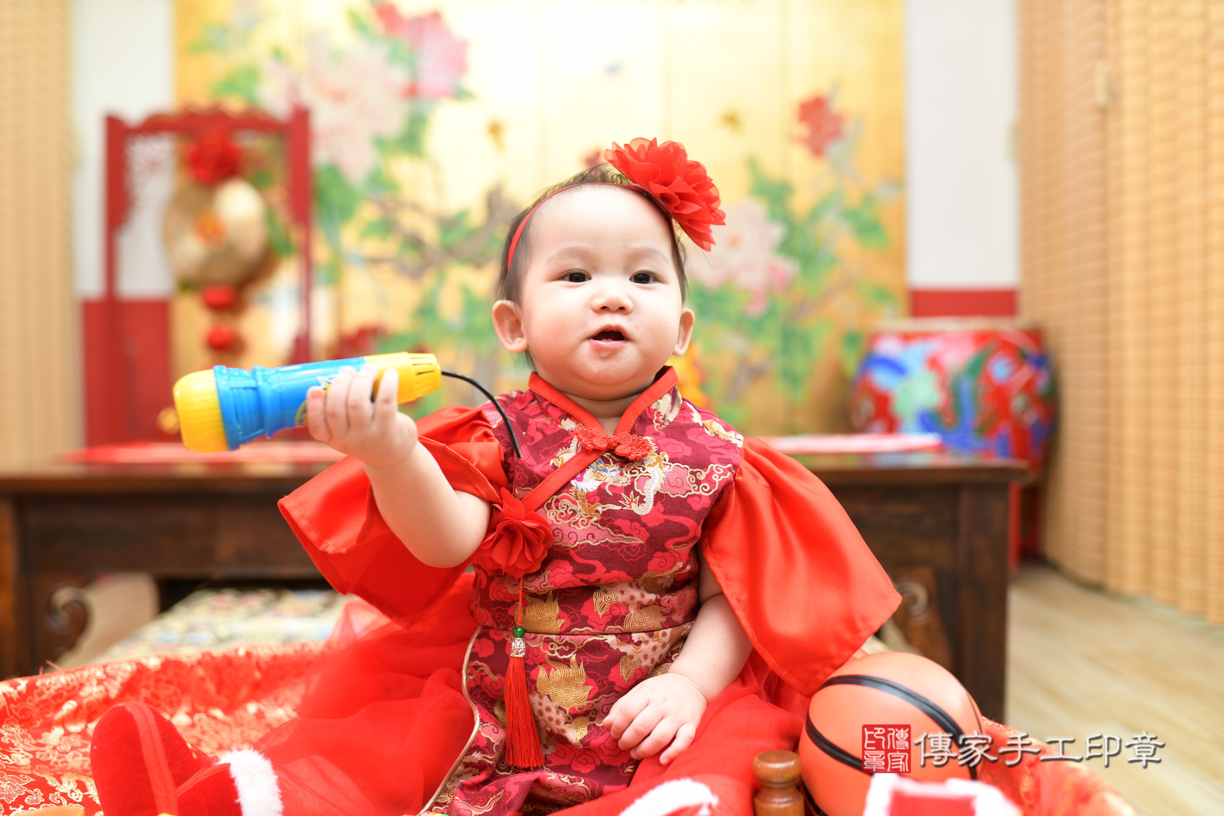 姝姝寶寶抓周，小孩古裝禮服照。地點：傳家「新北店」古禮會場，照片3