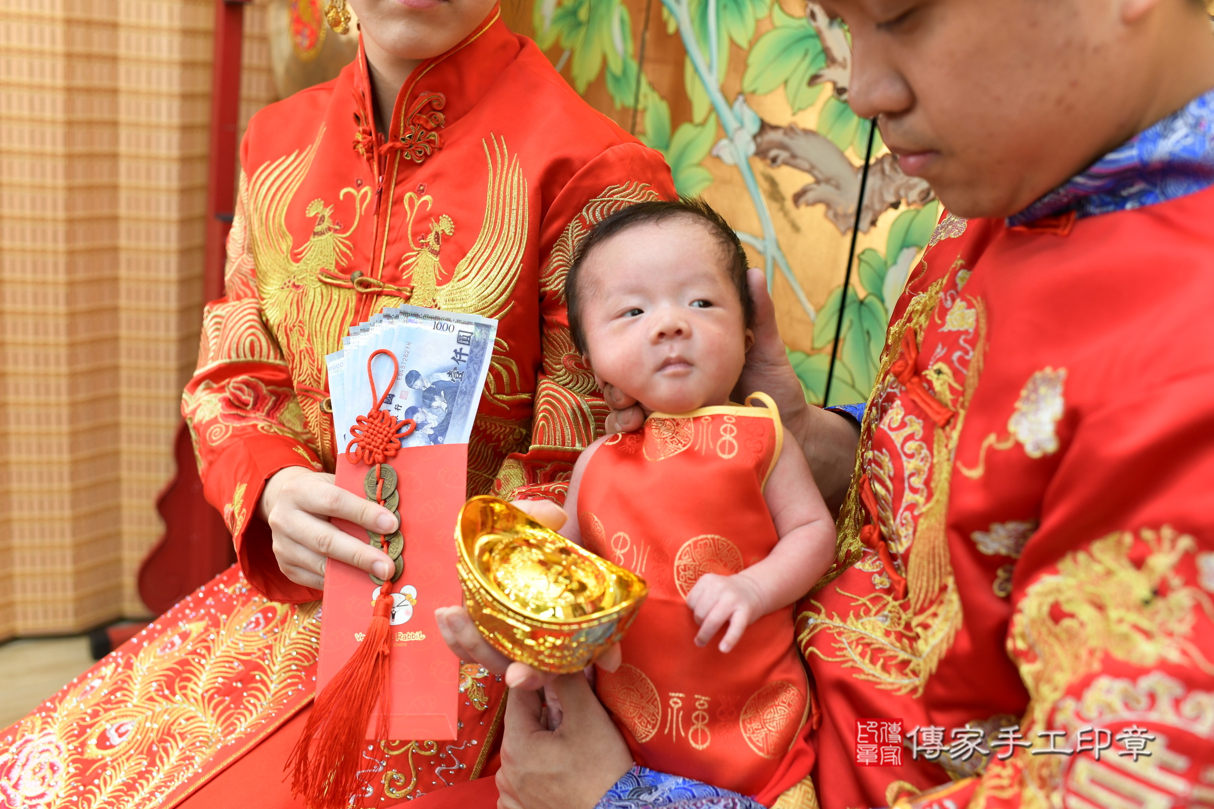 小亦寶寶剃頭，小孩古裝禮服照。地點：傳家「台北店」古禮會場，照片4