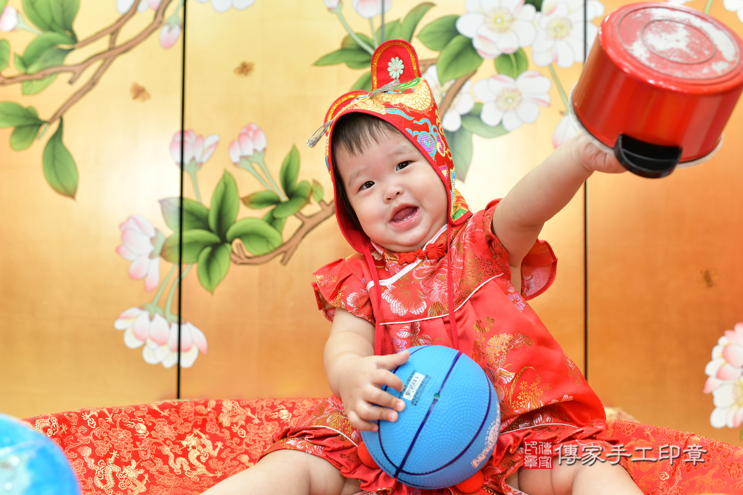 小瑜寶寶抓周，小孩古裝禮服照。地點：傳家「台中店」古禮會場，照片4