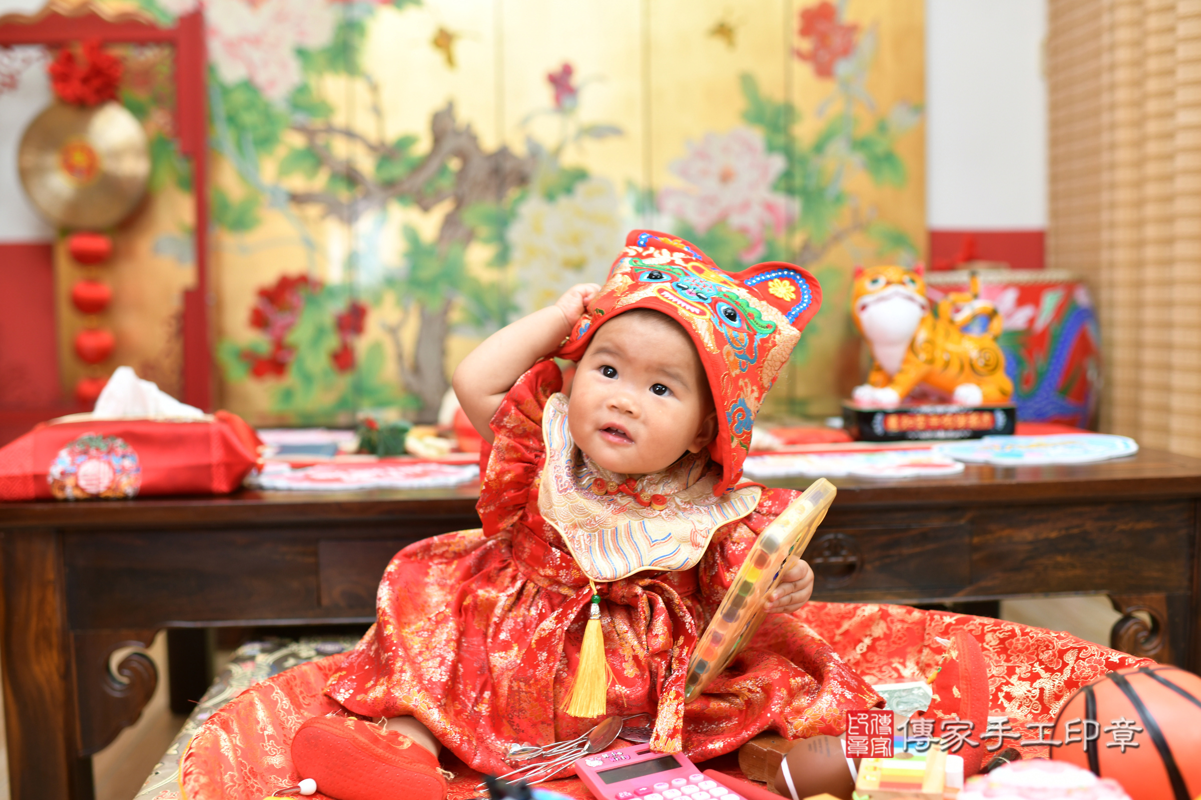 瑄瑄寶寶抓周，小孩古裝禮服照。地點：傳家「台北店」古禮會場，照片3