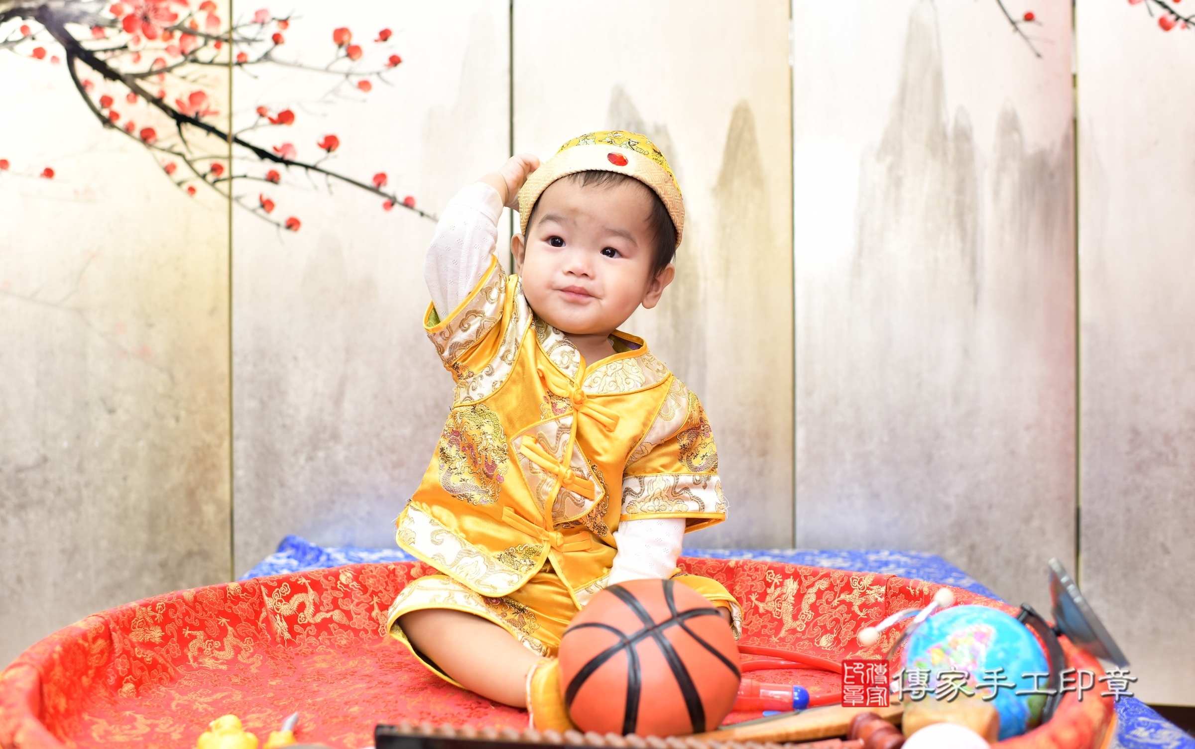 樂樂寶寶抓周，小孩古裝禮服照。地點：傳家「新北店」古禮會場，照片4