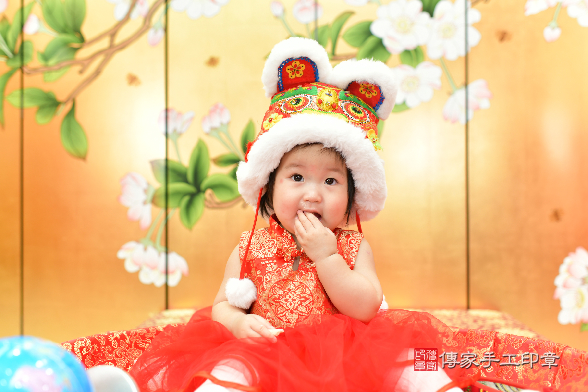 晴晴寶寶抓周，小孩古裝禮服照。地點：傳家「台中店」古禮會場，照片3