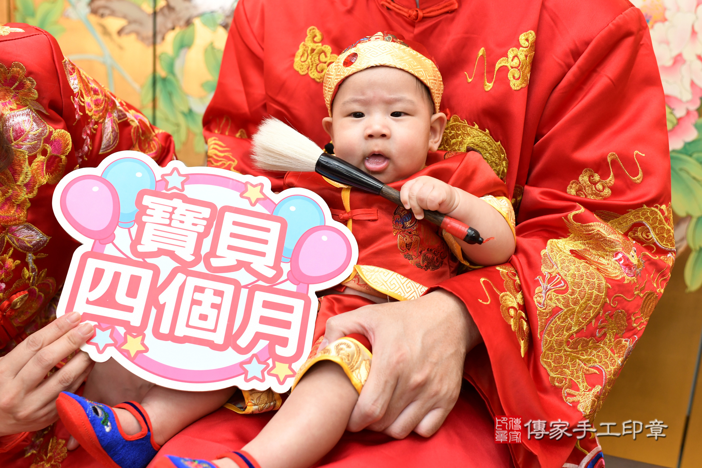 佑佑寶寶收涎，小孩古裝禮服照。地點：傳家「台北店」古禮會場，照片3