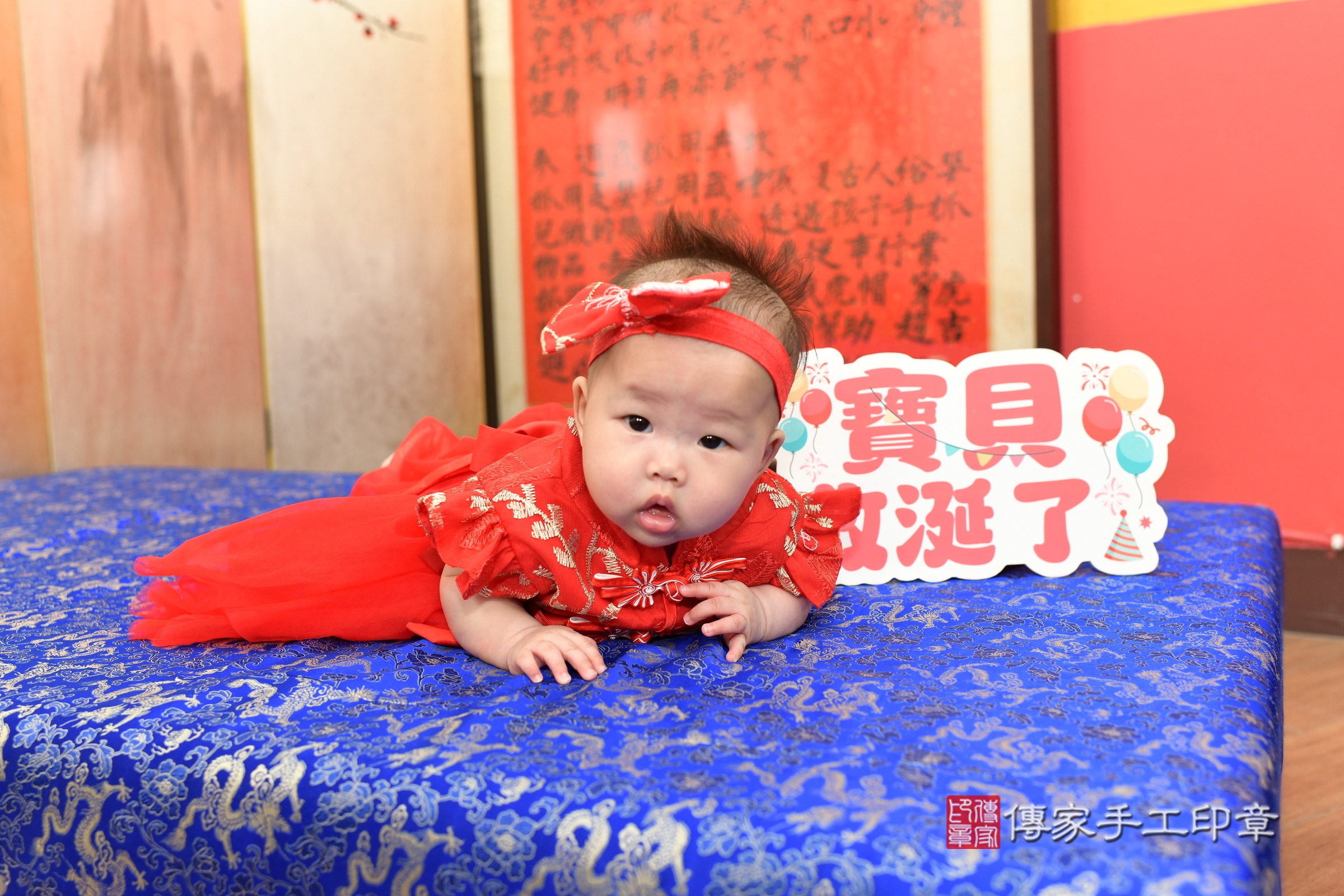 小淳寶寶收涎，小孩古裝禮服照。地點：傳家「新北店」古禮會場，照片4
