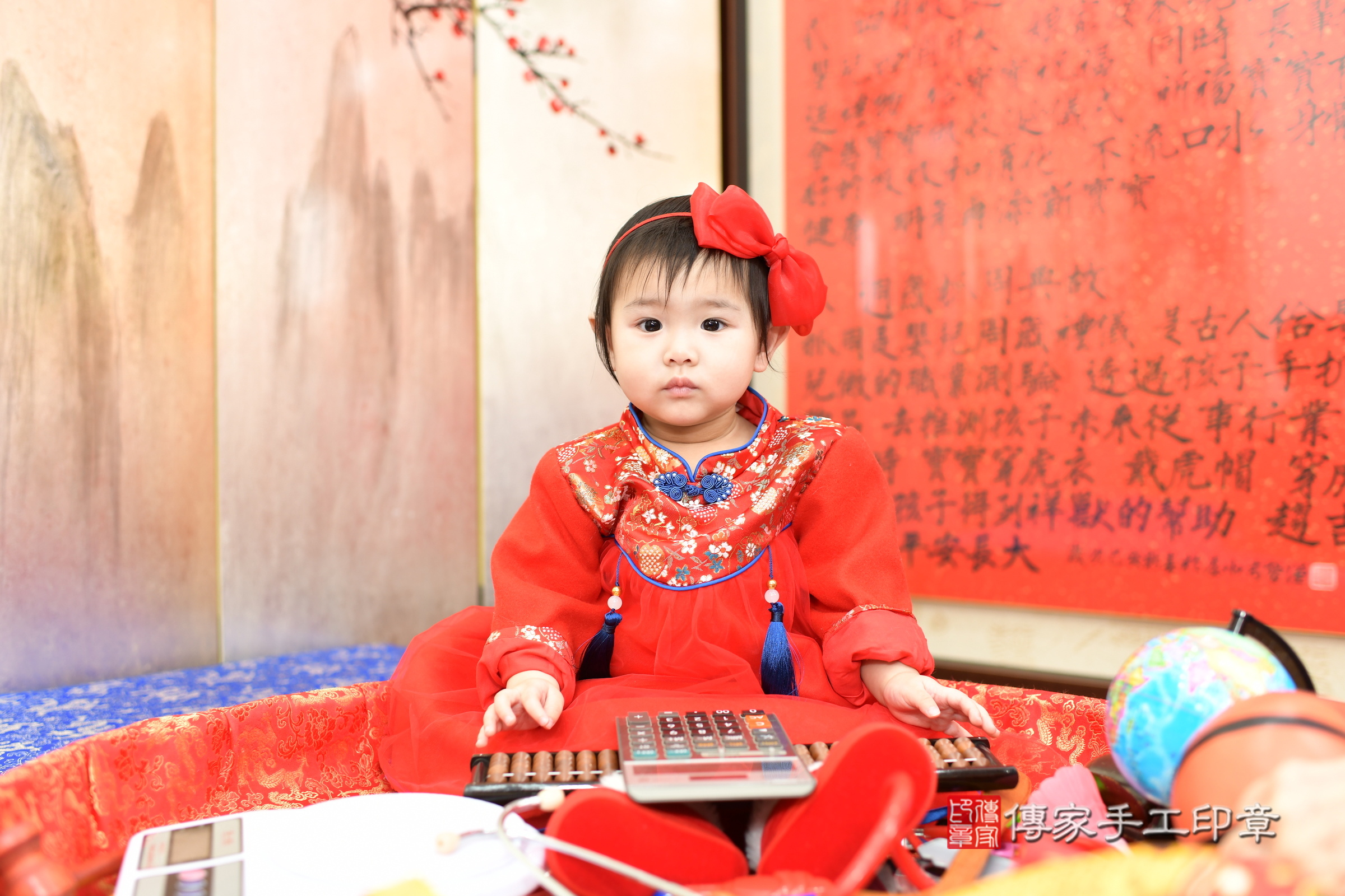 希希寶寶抓周，小孩古裝禮服照。地點：傳家「新北店」古禮會場，照片3