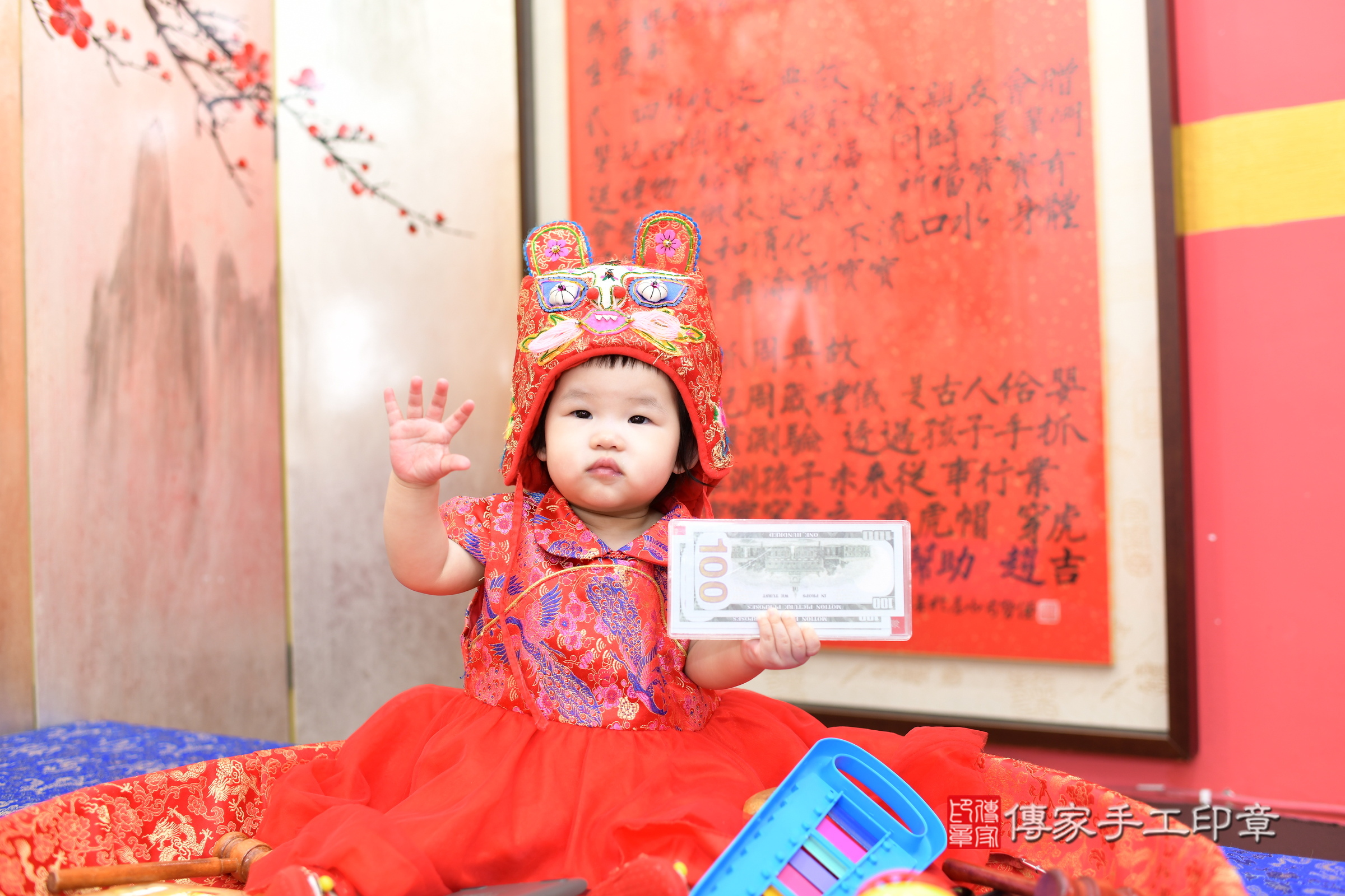 小渝寶寶抓周，小孩古裝禮服照。地點：傳家「新北店」古禮會場，照片4