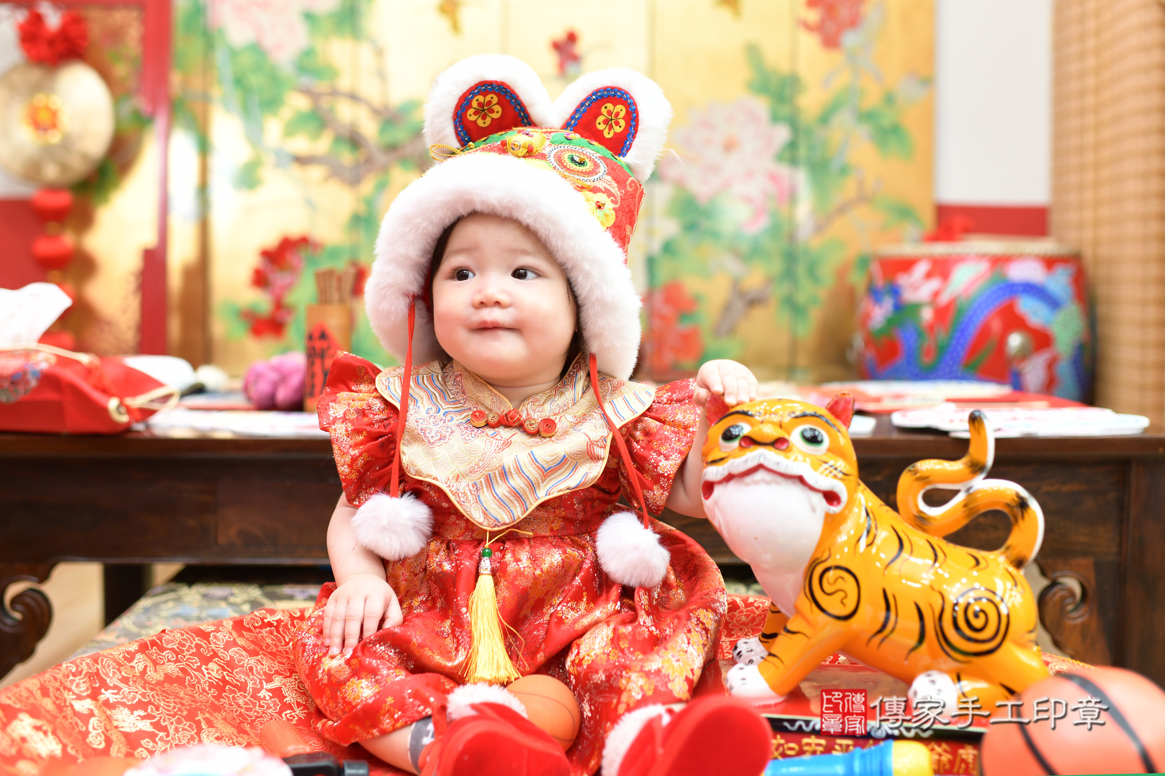 娜娜寶寶抓周，小孩古裝禮服照。地點：傳家「台北店」古禮會場，照片2