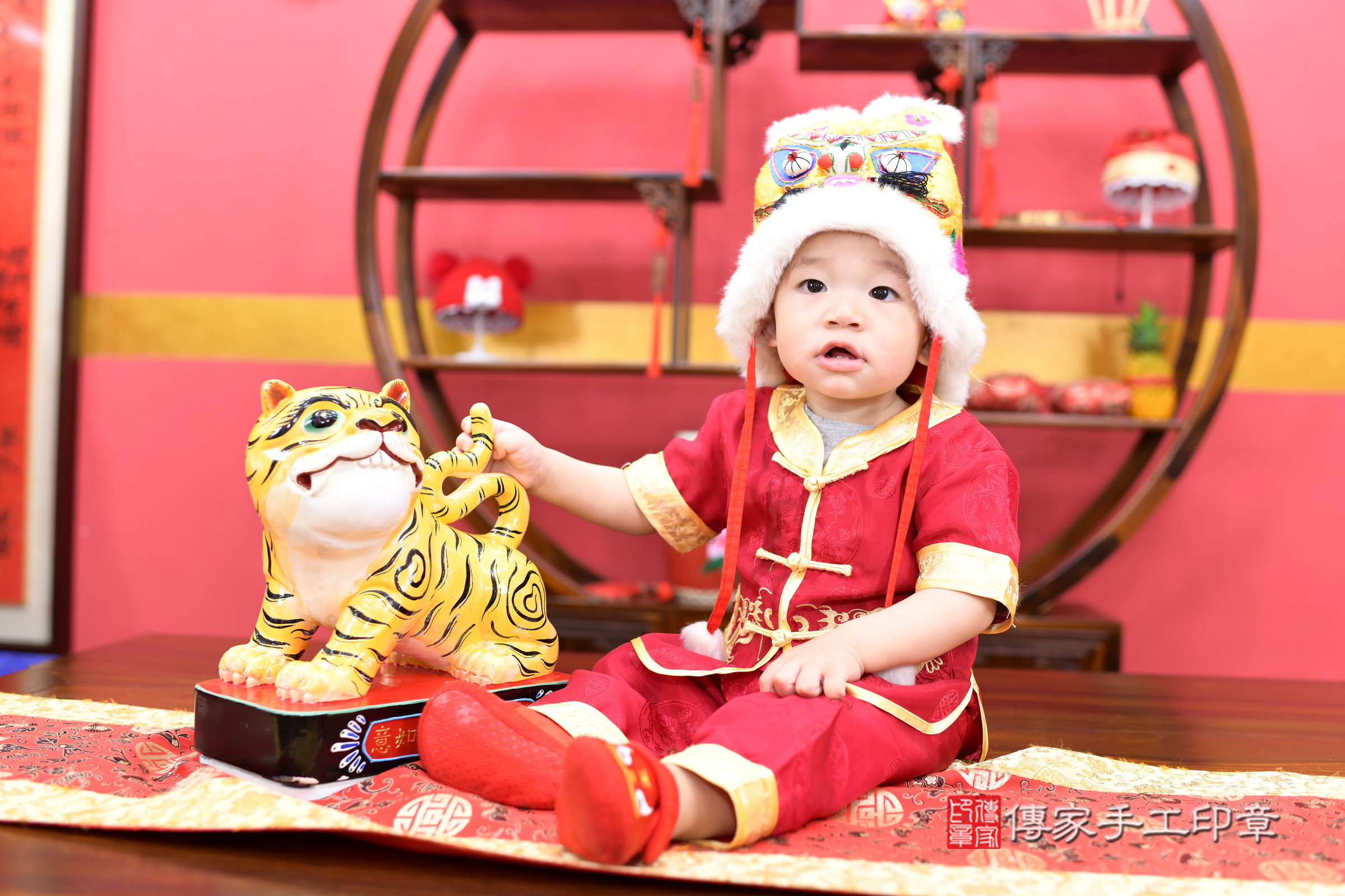 佑佑寶寶抓周，小孩古裝禮服照。地點：傳家「新北店」古禮會場，照片3