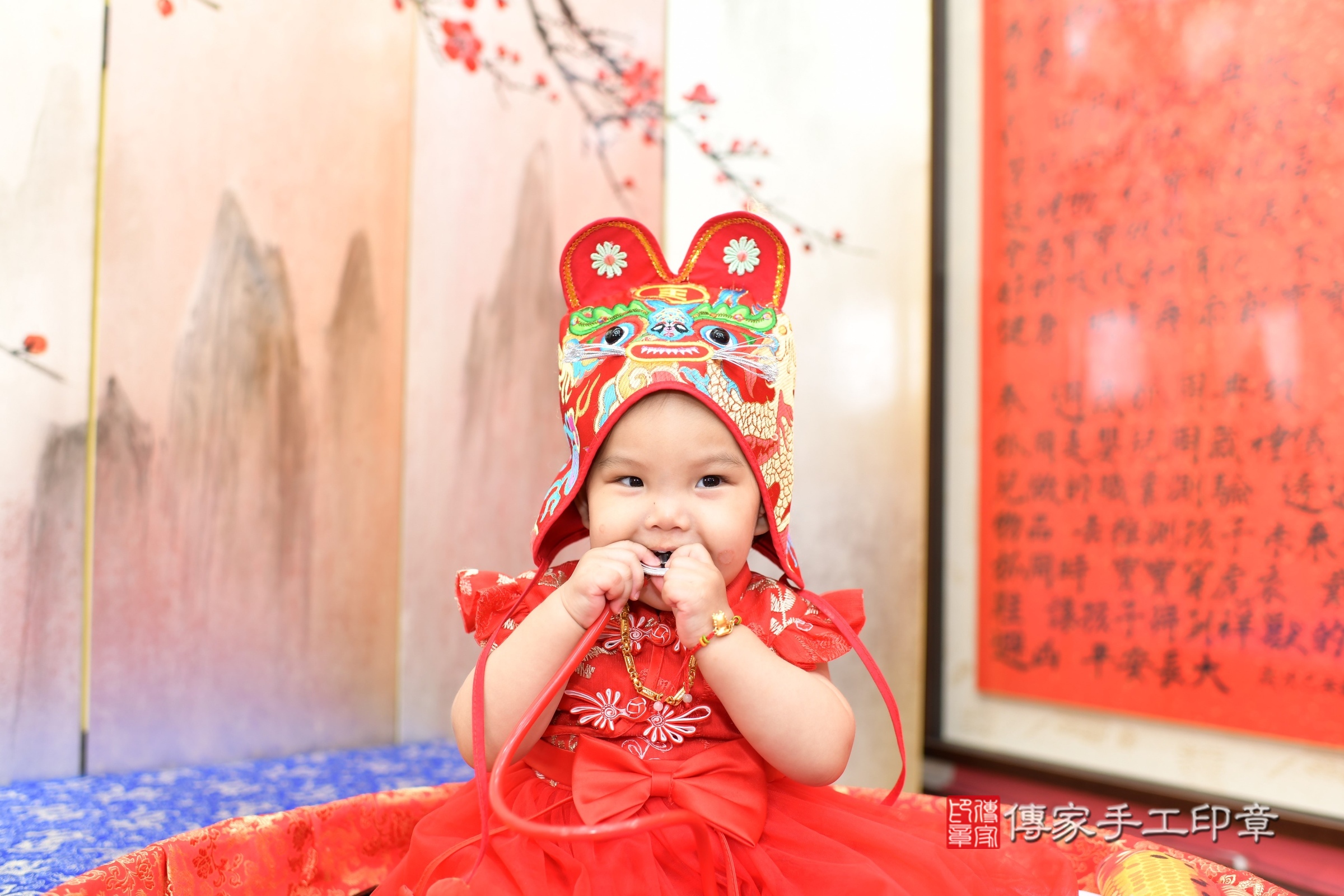 禎禎寶寶抓周，小孩古裝禮服照。地點：傳家「新北店」古禮會場，照片3