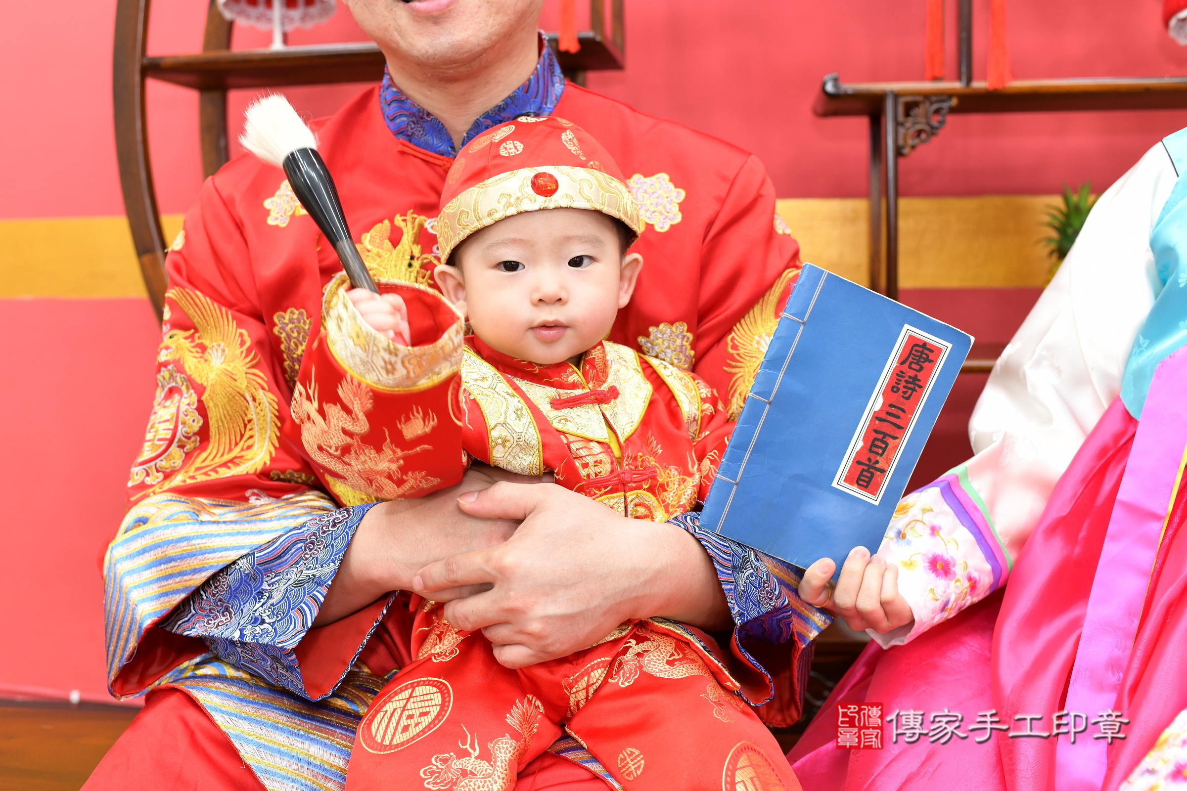 小勛寶寶抓周，小孩古裝禮服照。地點：傳家「新北店」古禮會場，照片4