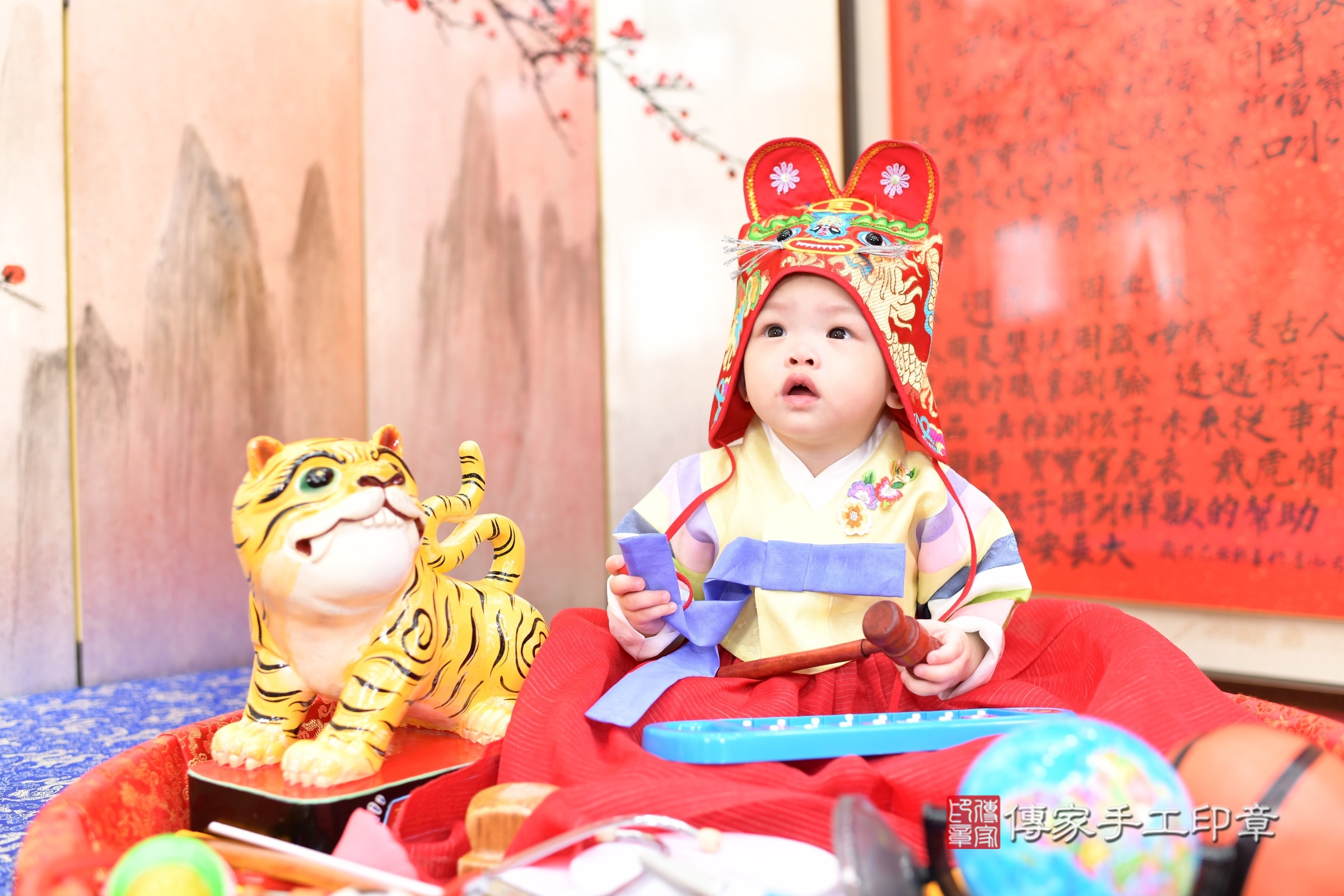 樂樂寶寶抓周，小孩古裝禮服照。地點：傳家「新北店」古禮會場，照片2