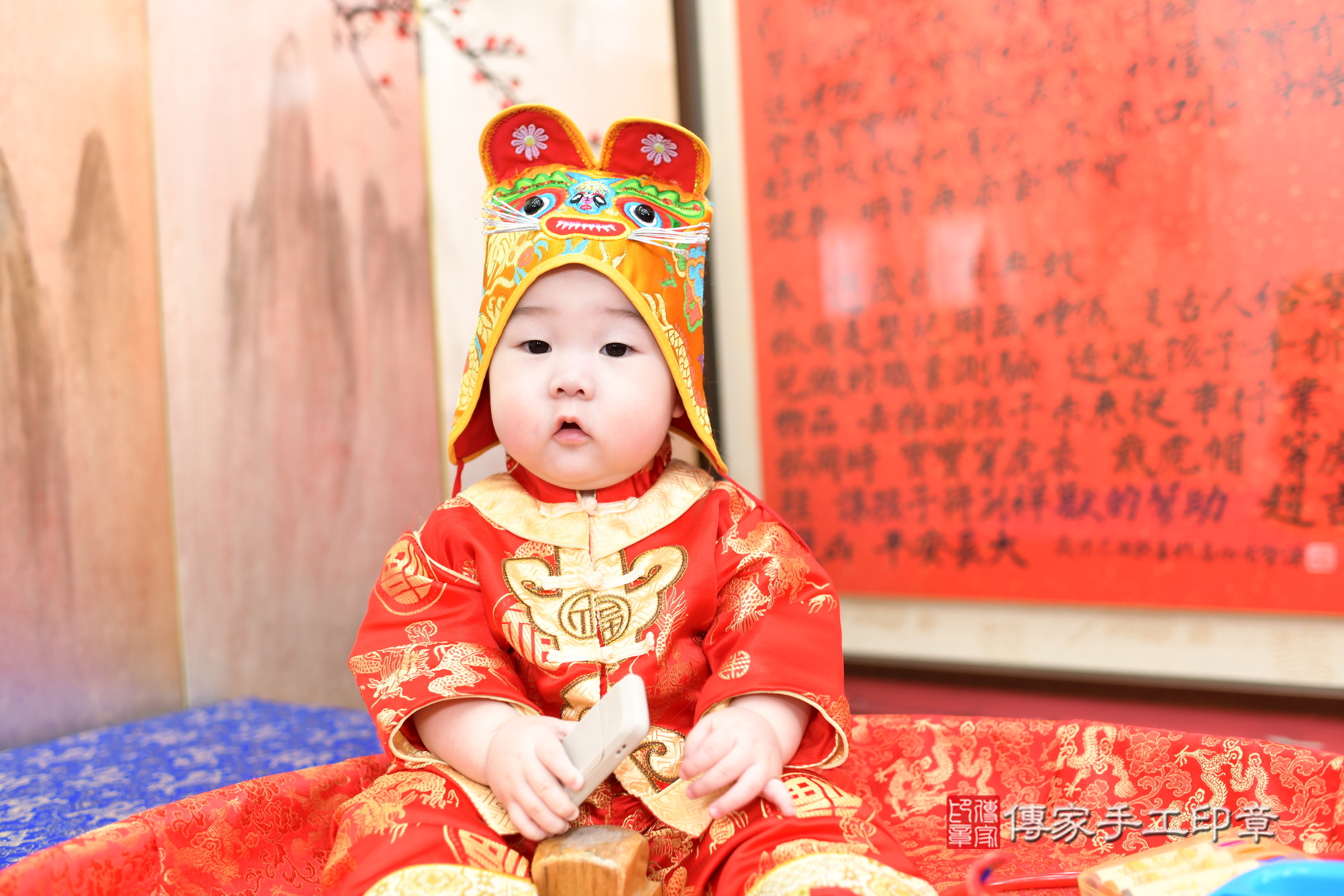 小言寶寶抓周，小孩古裝禮服照。地點：傳家「新北店」古禮會場，照片4