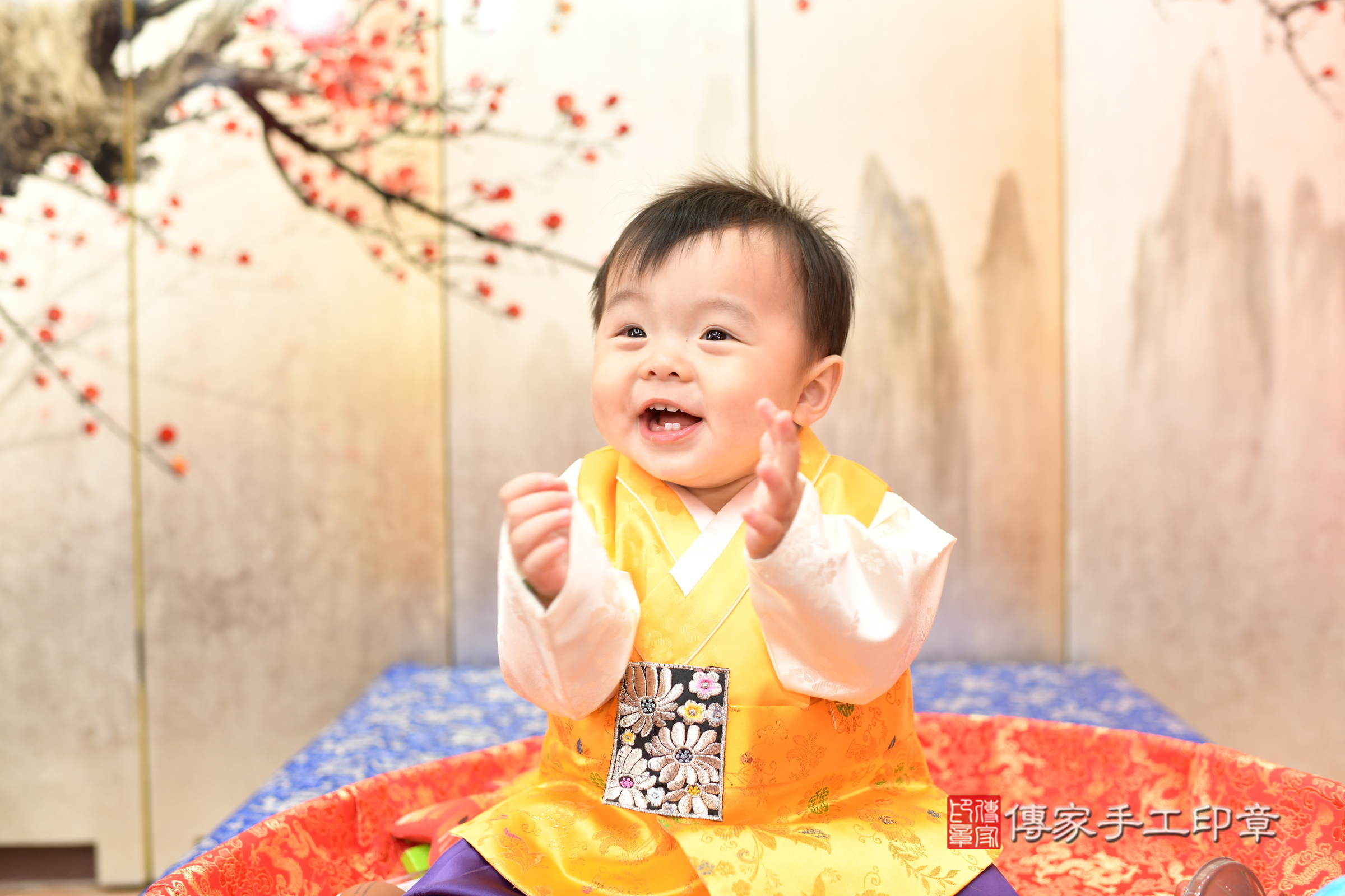 小煊寶寶抓周，小孩古裝禮服照。地點：傳家「新北店」古禮會場，照片2