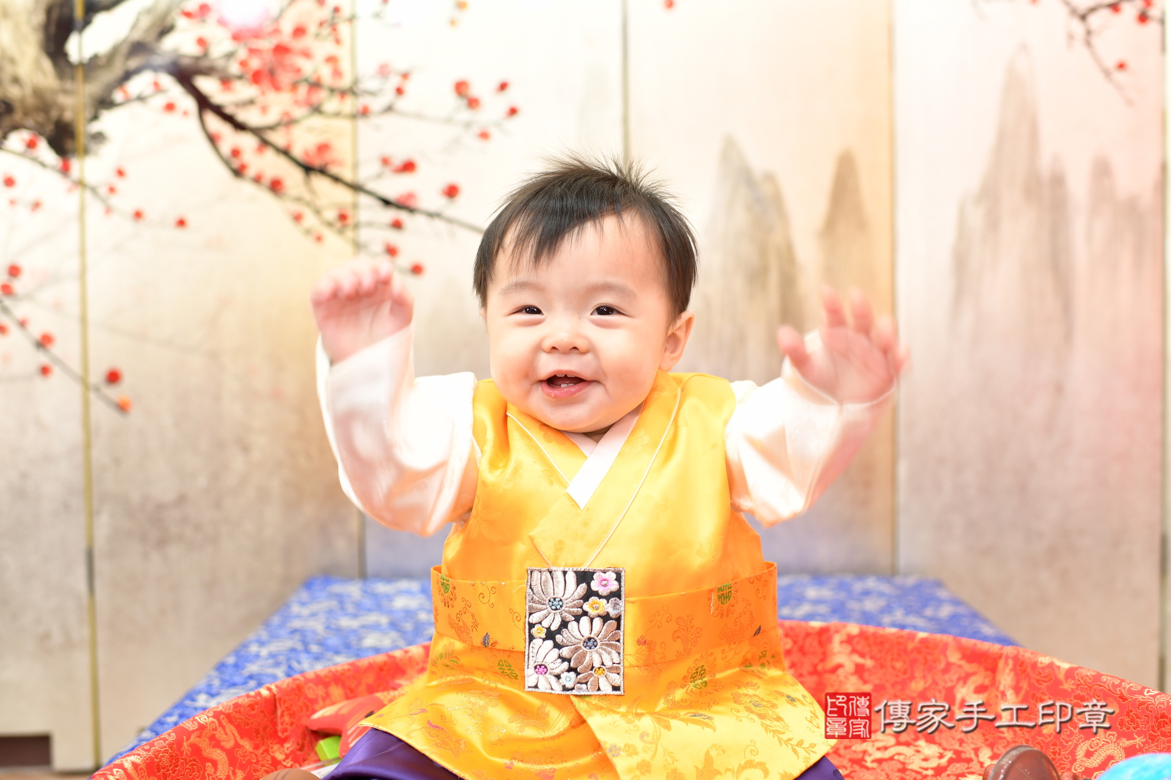 小煊寶寶抓周，小孩古裝禮服照。地點：傳家「新北店」古禮會場，照片3