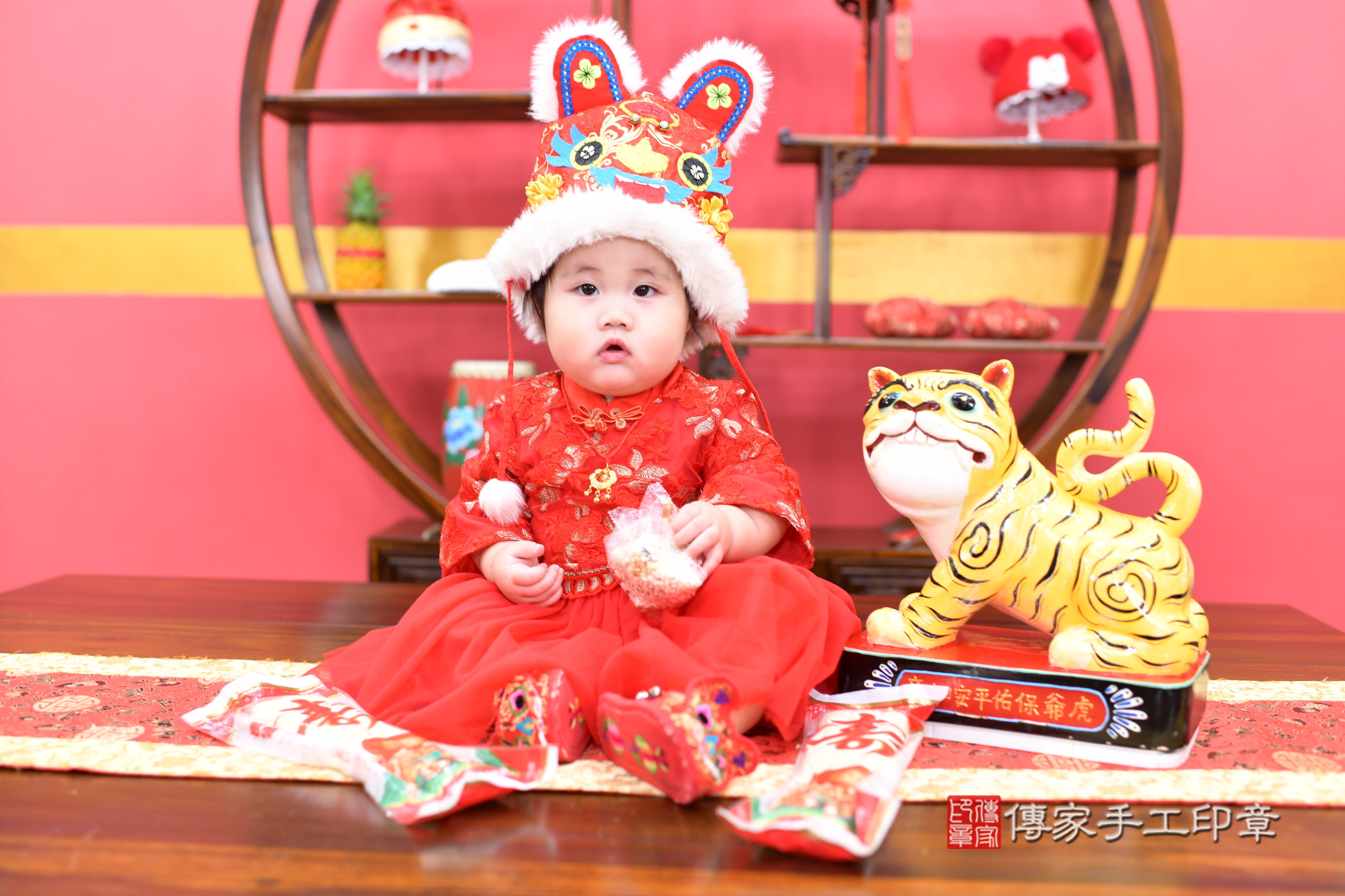 小禔寶寶抓周，小孩古裝禮服照。地點：傳家「新北店」古禮會場，照片4