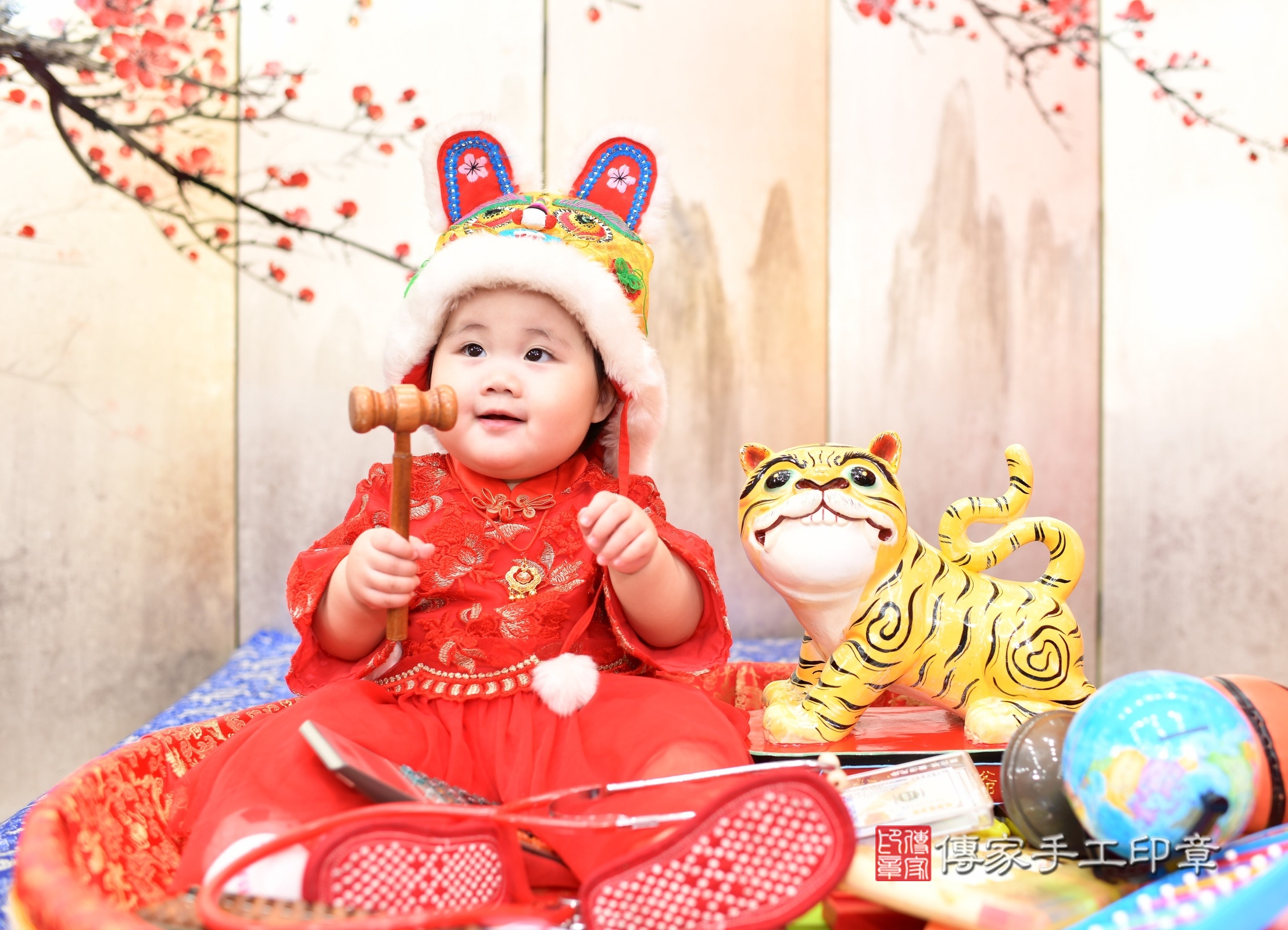 小禔寶寶抓周，小孩古裝禮服照。地點：傳家「新北店」古禮會場，照片3