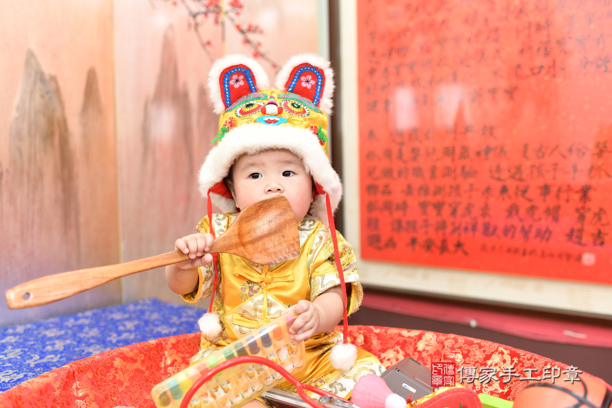 小煜寶寶抓周，小孩古裝禮服照。地點：傳家「新北店」古禮會場，照片3