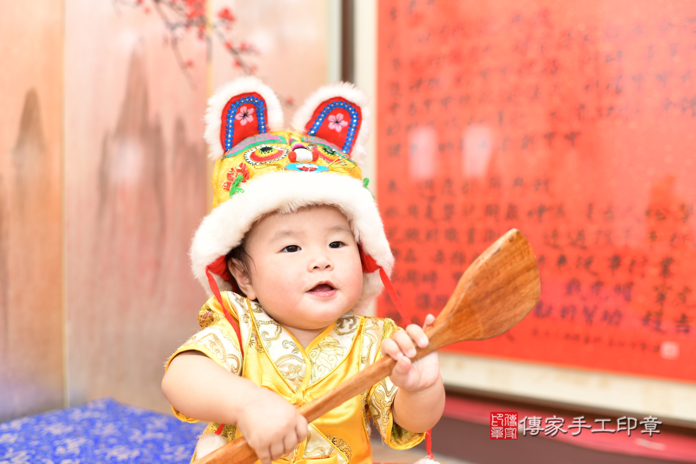 小煜寶寶抓周，小孩古裝禮服照。地點：傳家「新北店」古禮會場，照片2