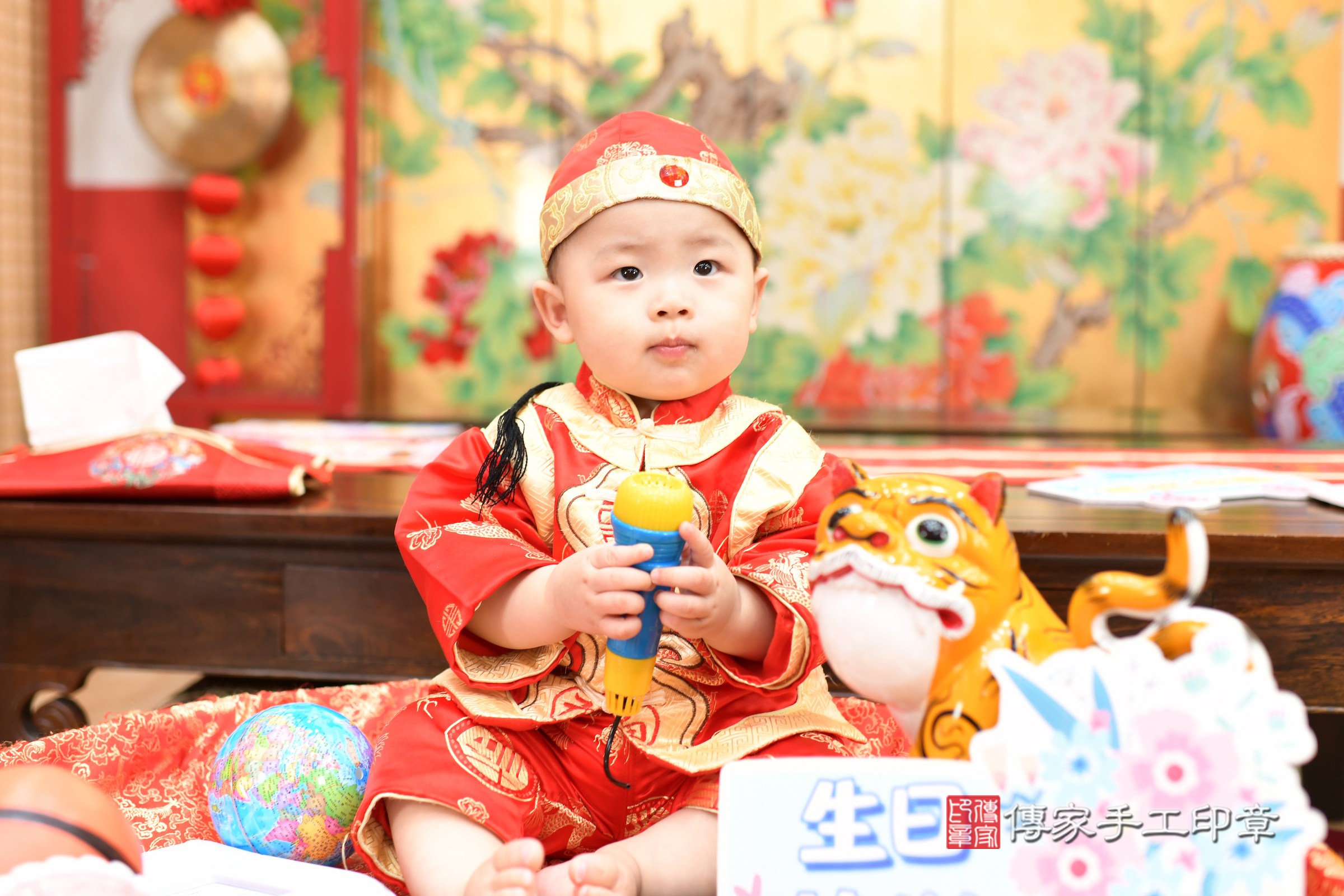 小勳寶寶抓周，小孩古裝禮服照。地點：傳家「台北店」古禮會場，照片4