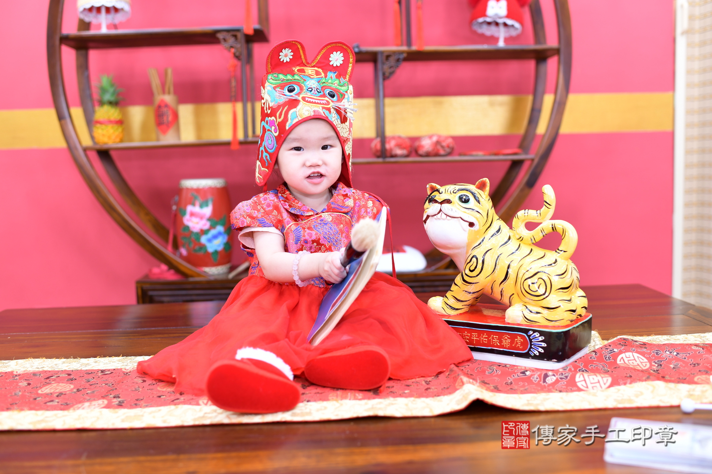 彤彤寶寶抓周，小孩古裝禮服照。地點：傳家「新北店」古禮會場，照片4