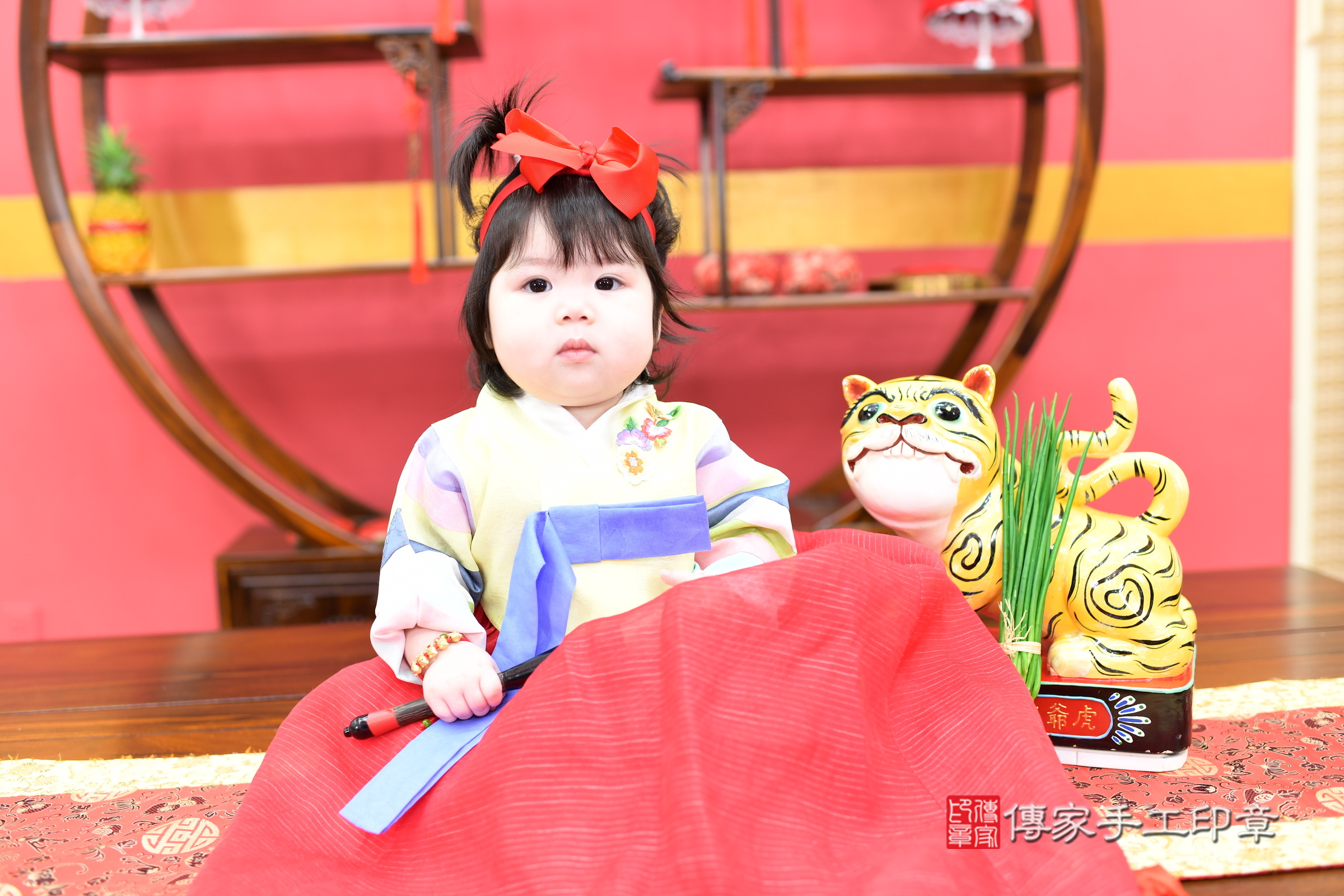 晴晴寶寶抓周，小孩古裝禮服照。地點：傳家「新北店」古禮會場，照片4
