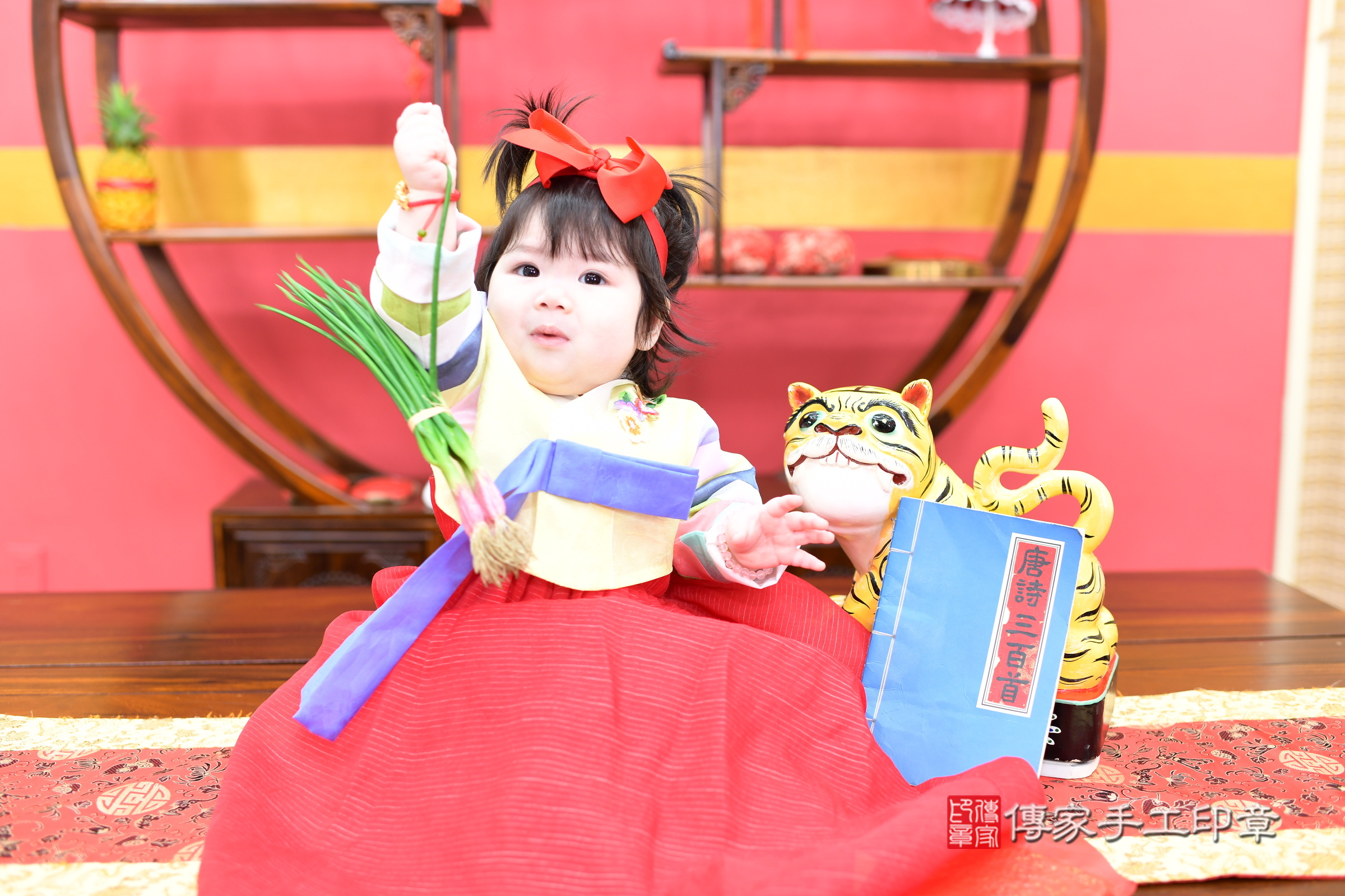 晴晴寶寶抓周，小孩古裝禮服照。地點：傳家「新北店」古禮會場，照片3