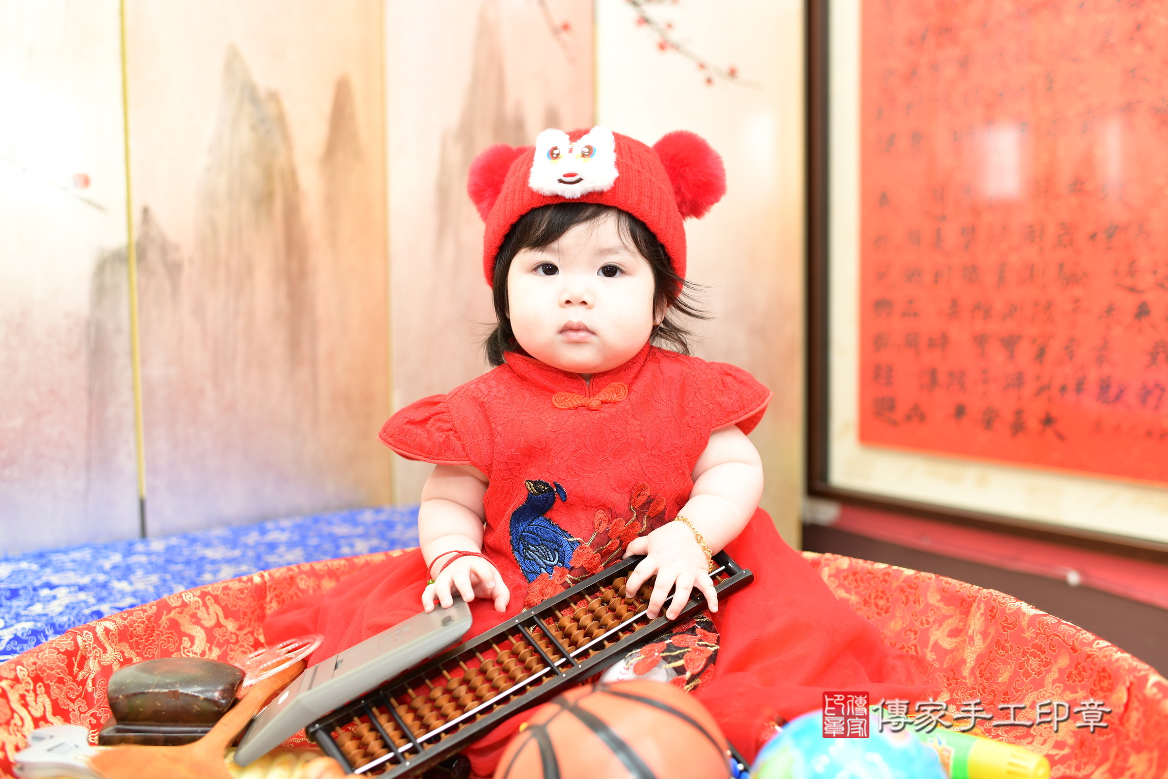 晴晴寶寶抓周，小孩古裝禮服照。地點：傳家「新北店」古禮會場，照片2