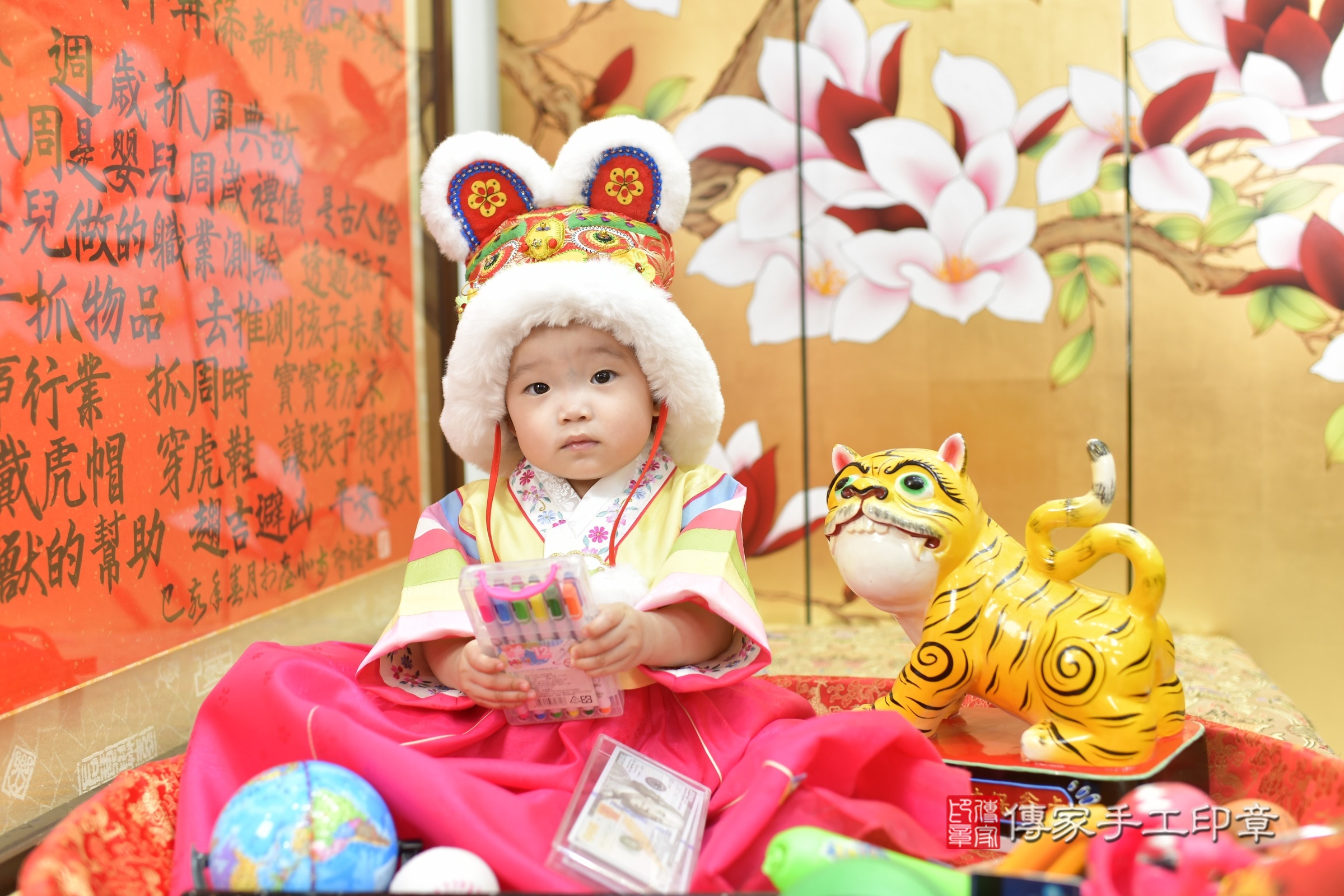 孜孜寶寶抓周，小孩古裝禮服照。地點：傳家「新竹店」古禮會場，照片2