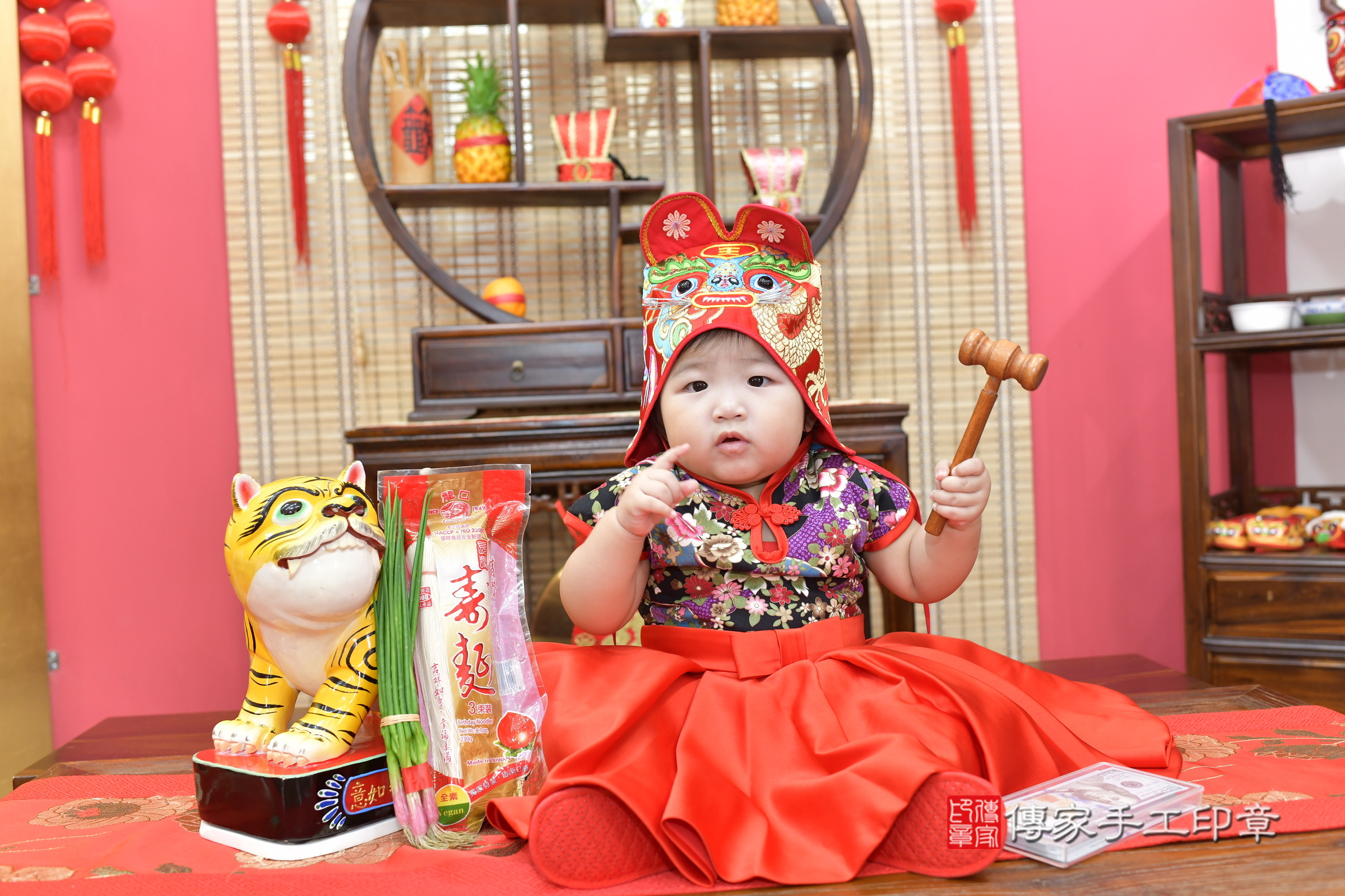 小芷寶寶抓周，小孩古裝禮服照。地點：傳家「新竹店」古禮會場，照片4